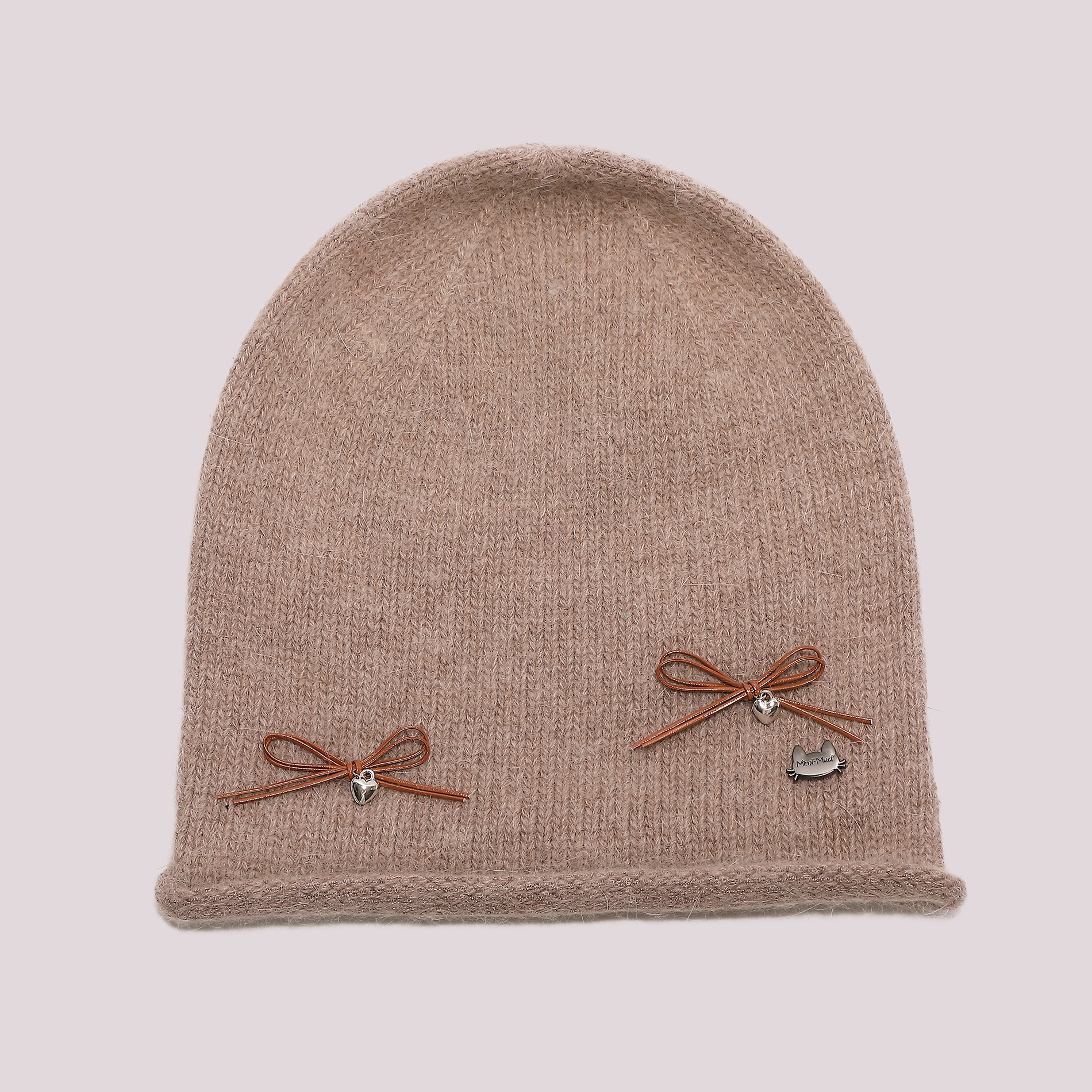 Mimi Mua berretto con fiocchetti cappello bianco