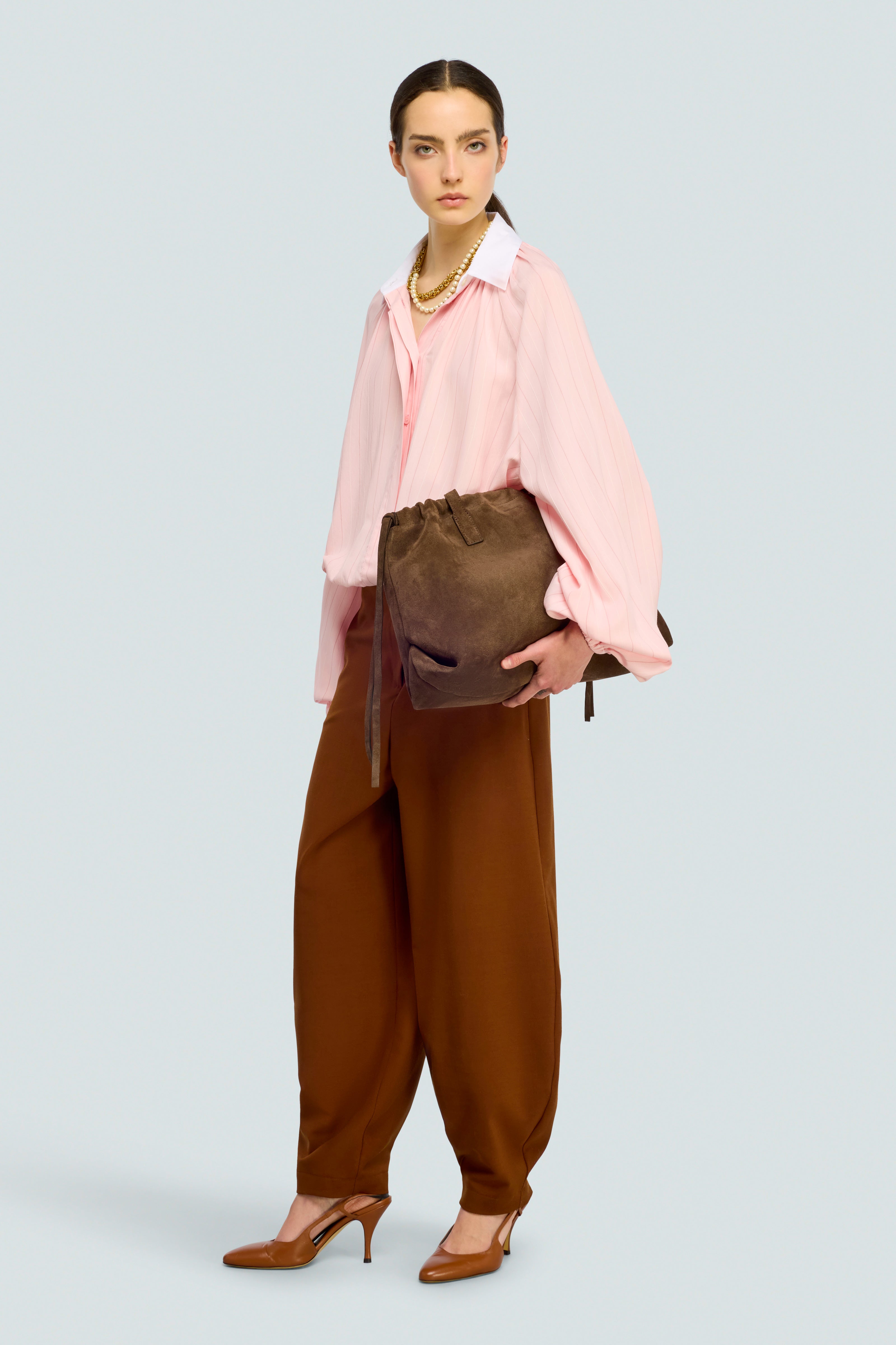 Semicouture Tessa pantalone fresco lana canyon