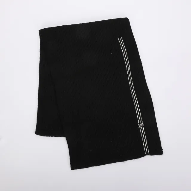 Mimi Mua Sciarpa con 3 Strisce di Strass nera