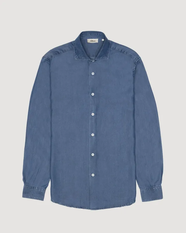 Altea Antoine camicia lyocell denim