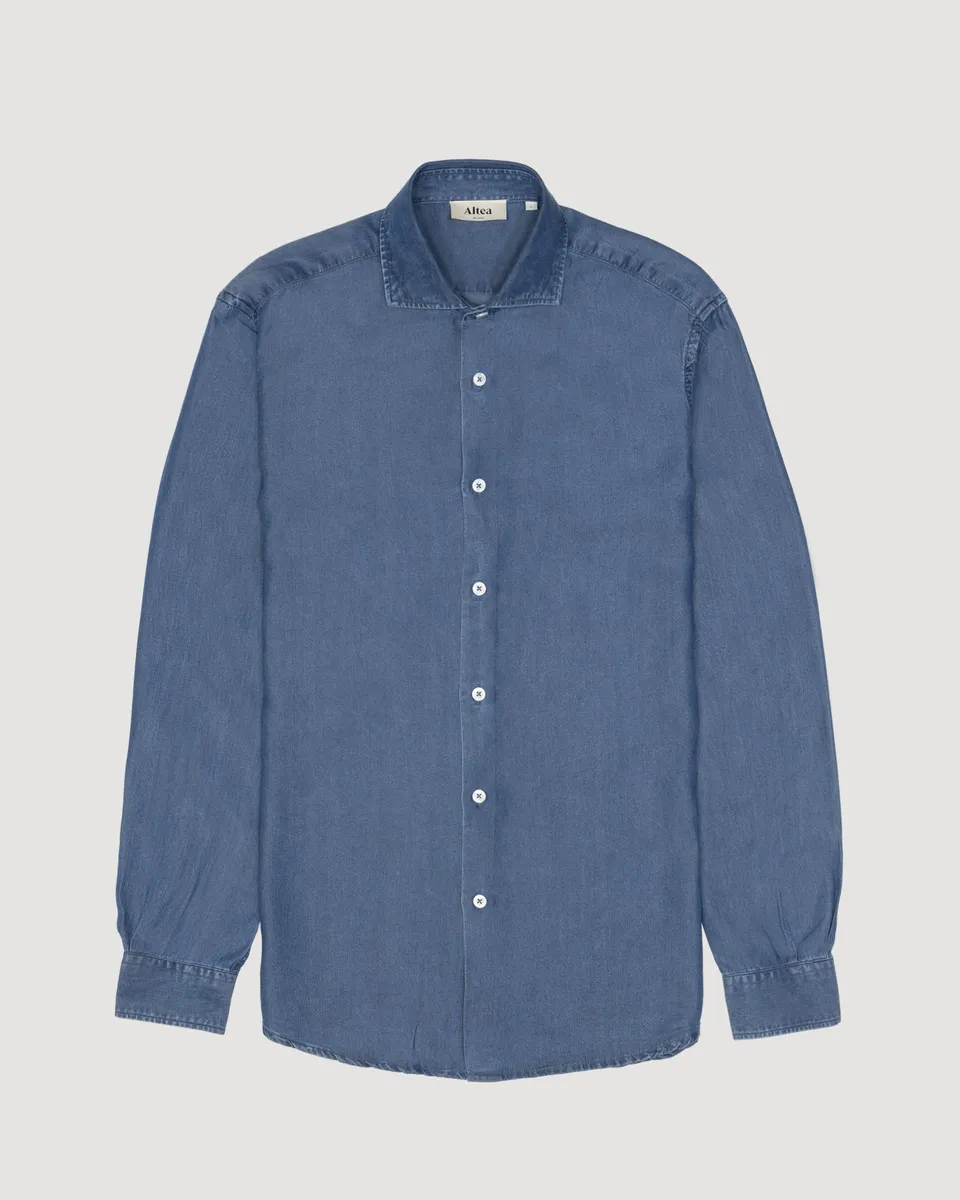 Altea Antoine camicia lyocell denim