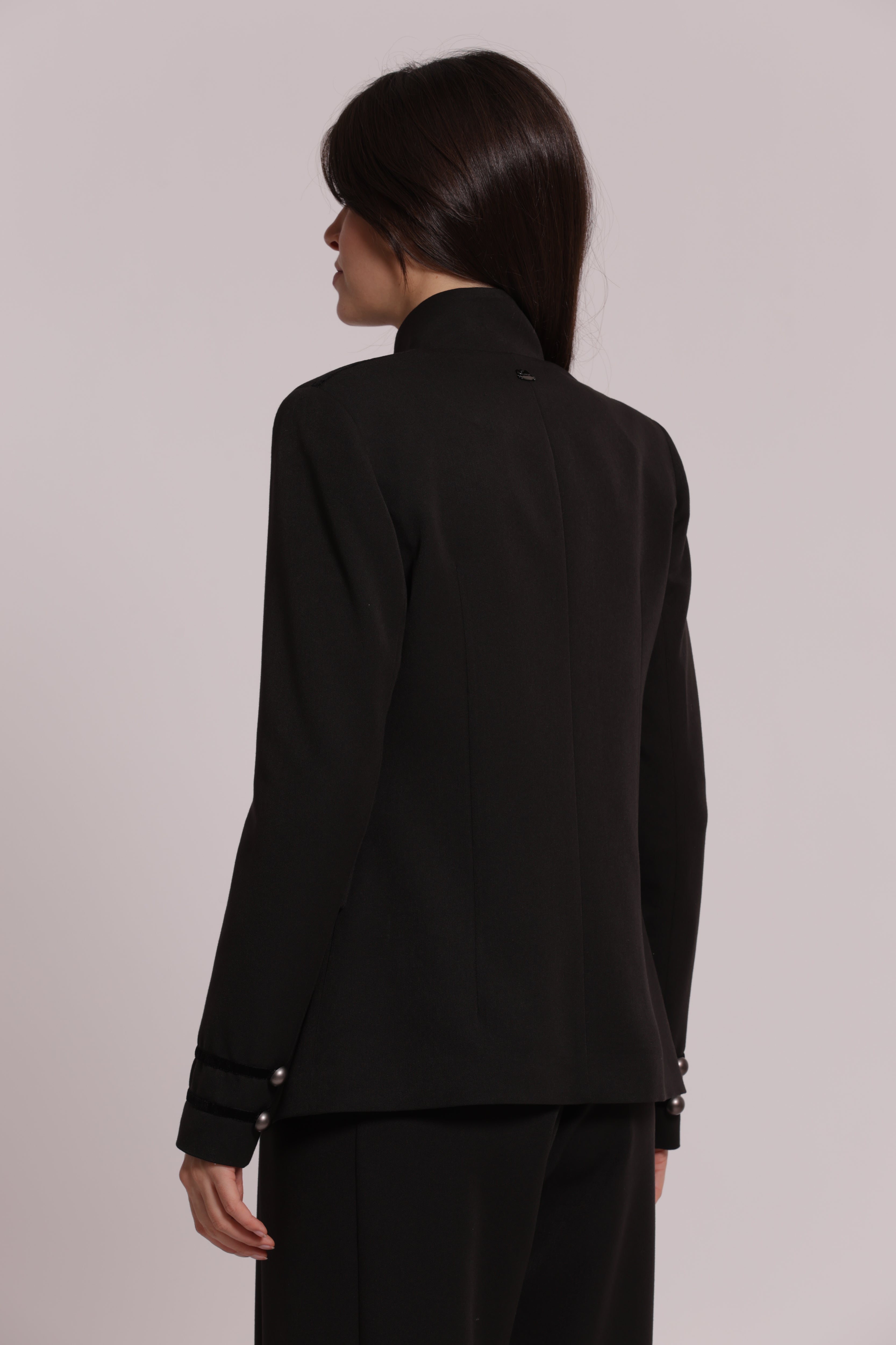 Mimi Mua giacca corta velluto cammello elegante