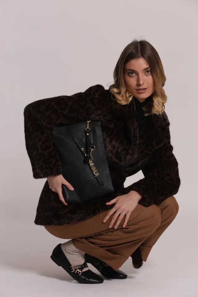 Mimi Mua Borsa a Busta Lettere Mimi-Mua Nero 32 cm