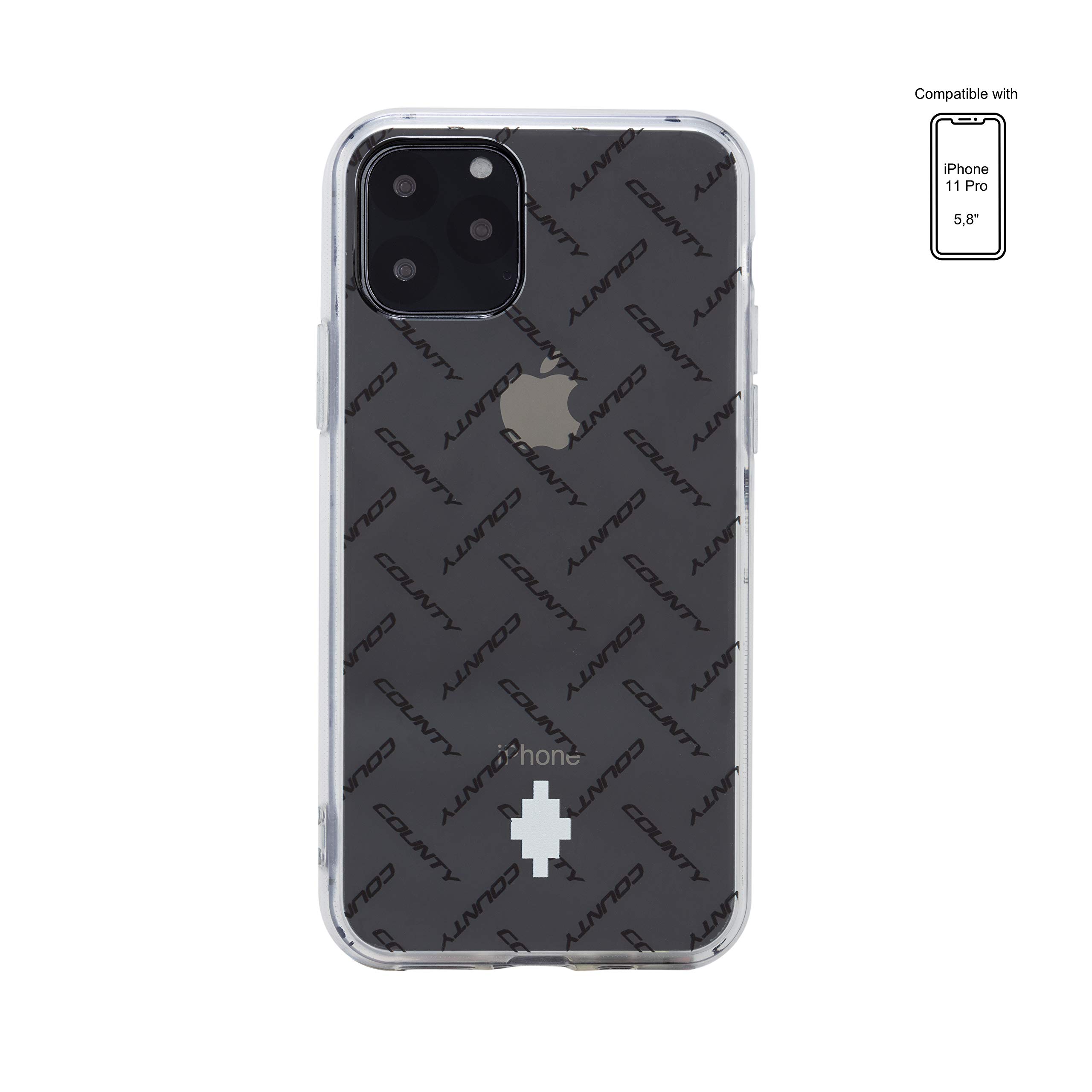 Marcelo Burlon County of Milan iPhone 11 Pro cover trasparente antiurto