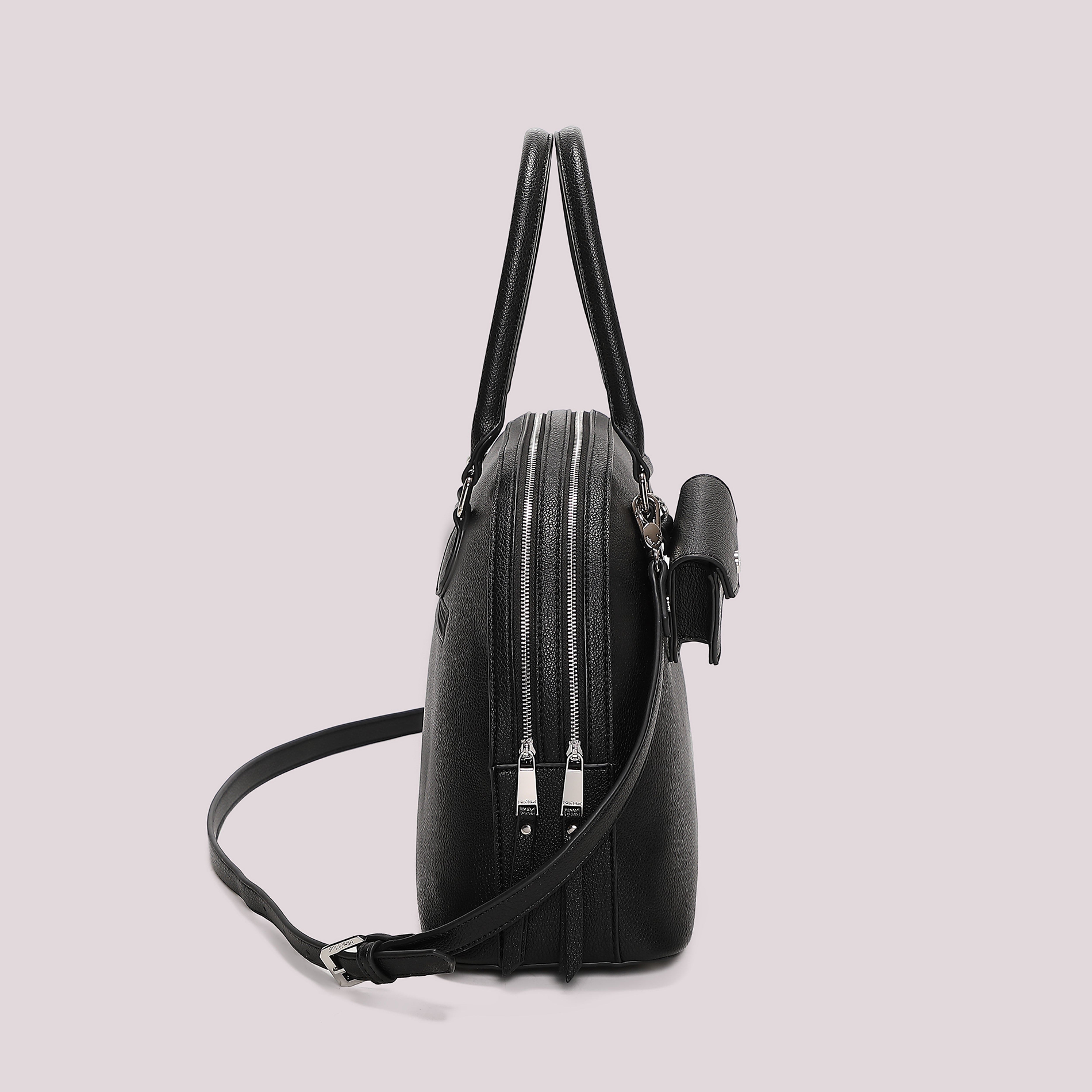 Mimi Mua 2 Zip e Borsina Miniatura borsa a spalla bianco