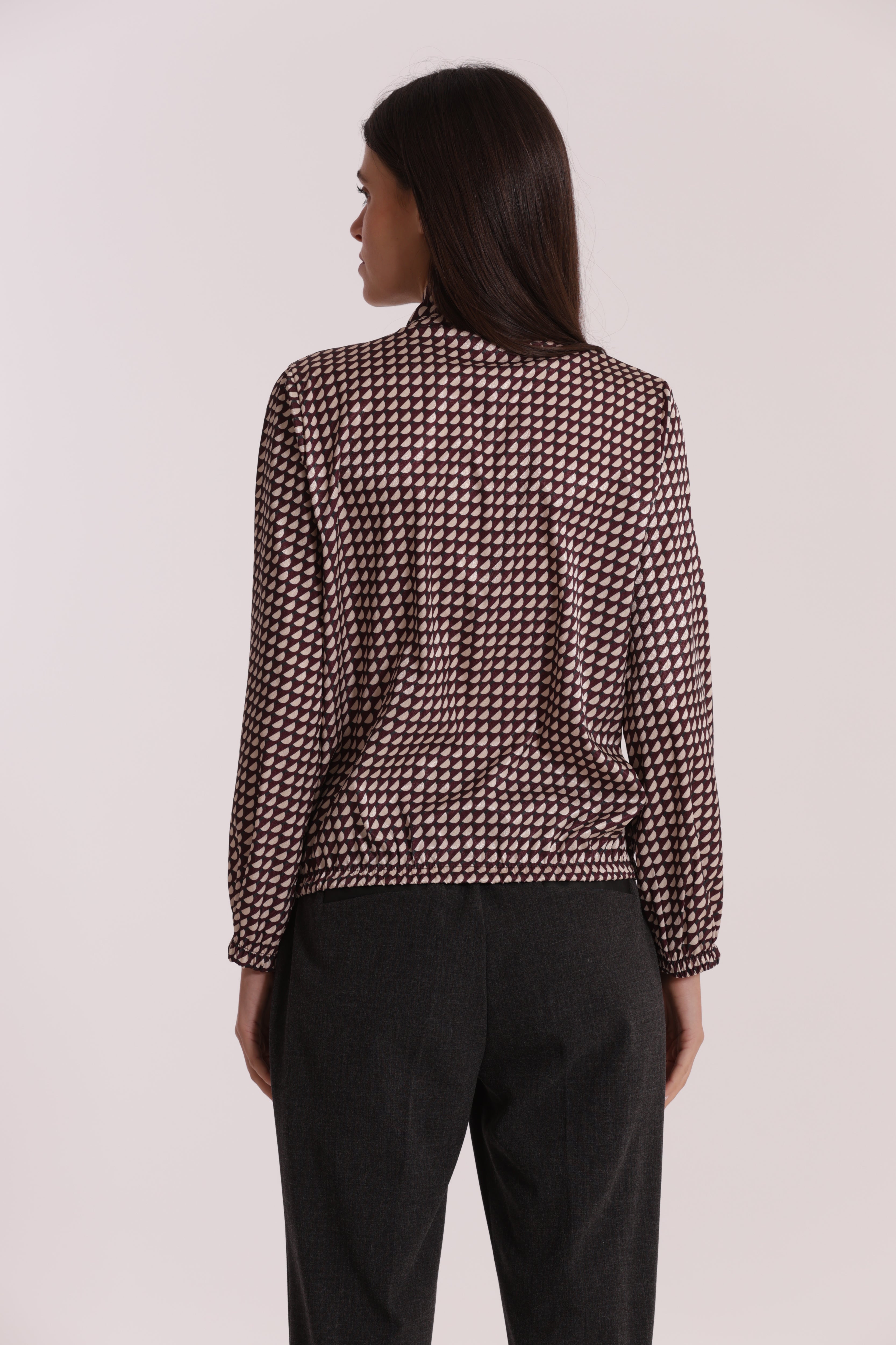 Mimi Mua Blusa con Fusciacca Fantasia Geo Mosto