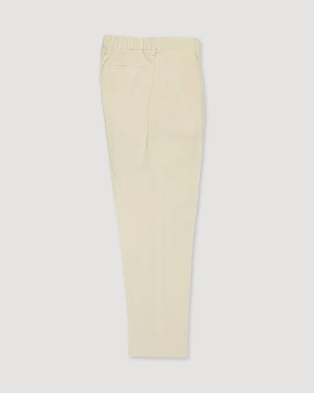Altea Ronny pantalone chino panna malta lino