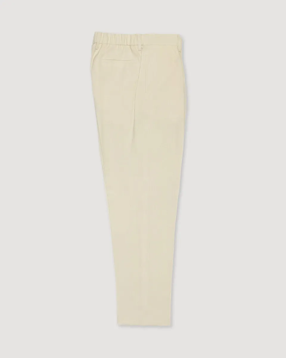Altea Ronny pantalone chino panna malta lino