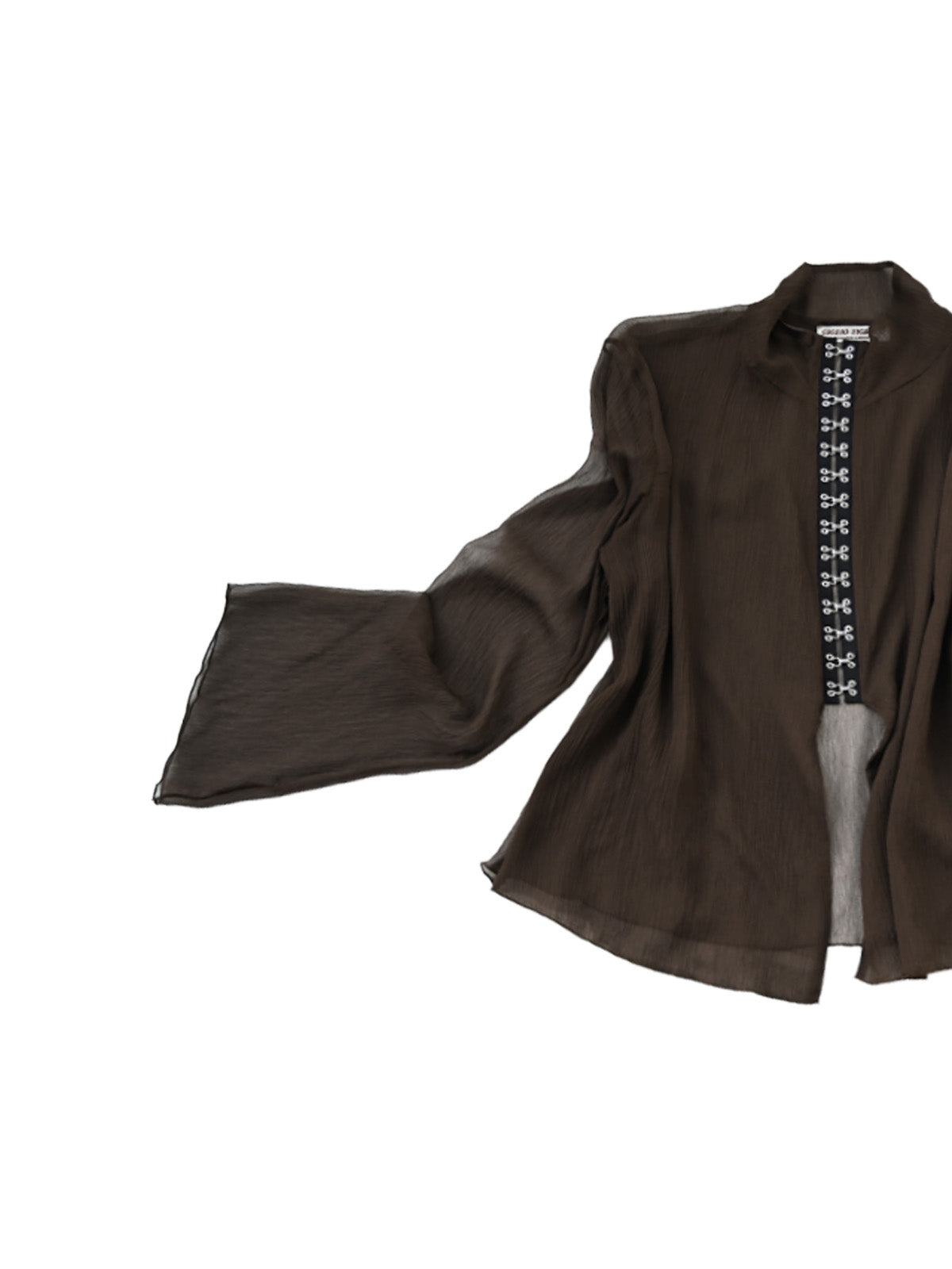 GiglioTigrato Paloma Top III top marrone seta collo alto