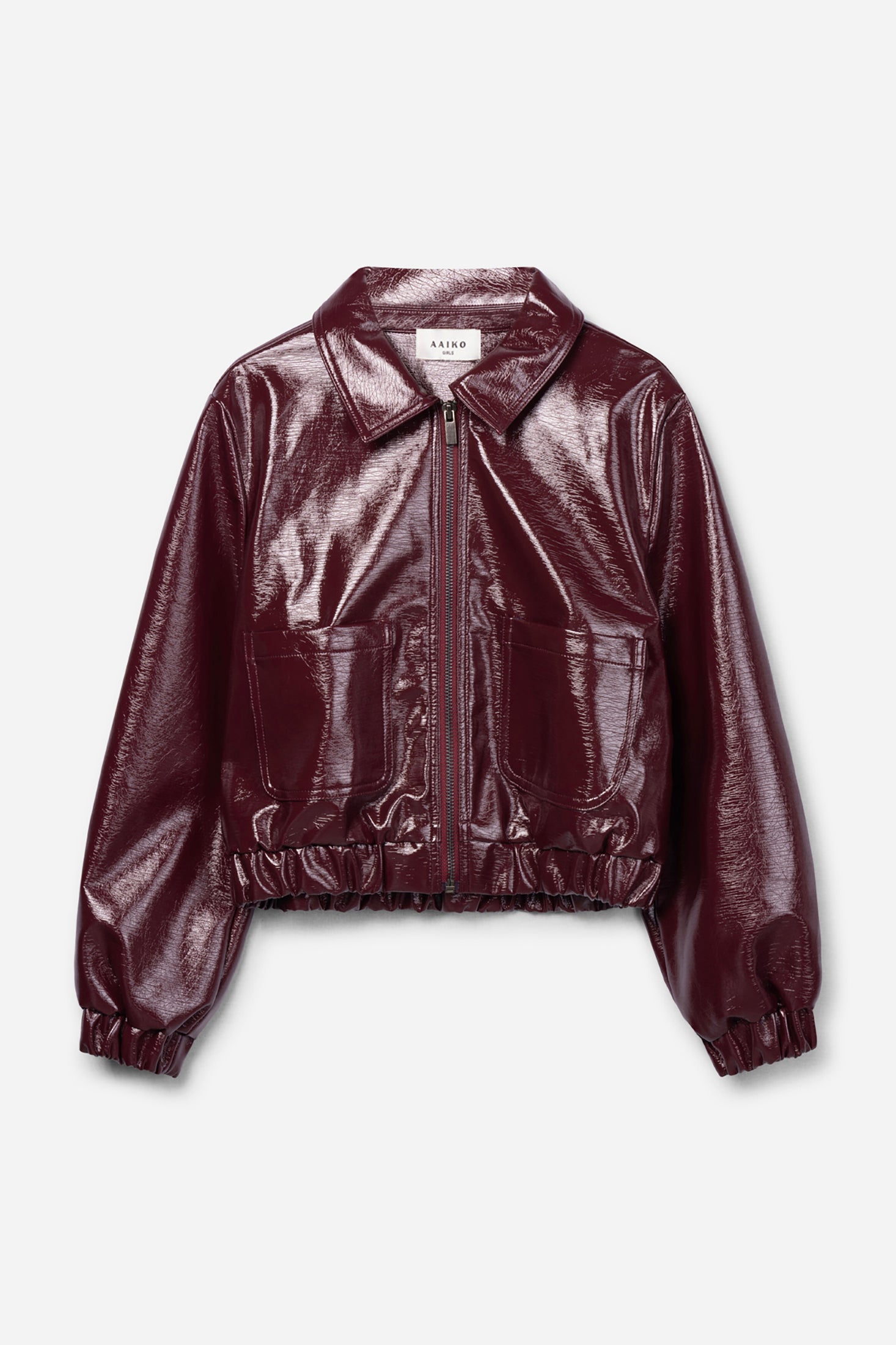 Aaiko Lione Shine giacca bordeaux effetto lucido