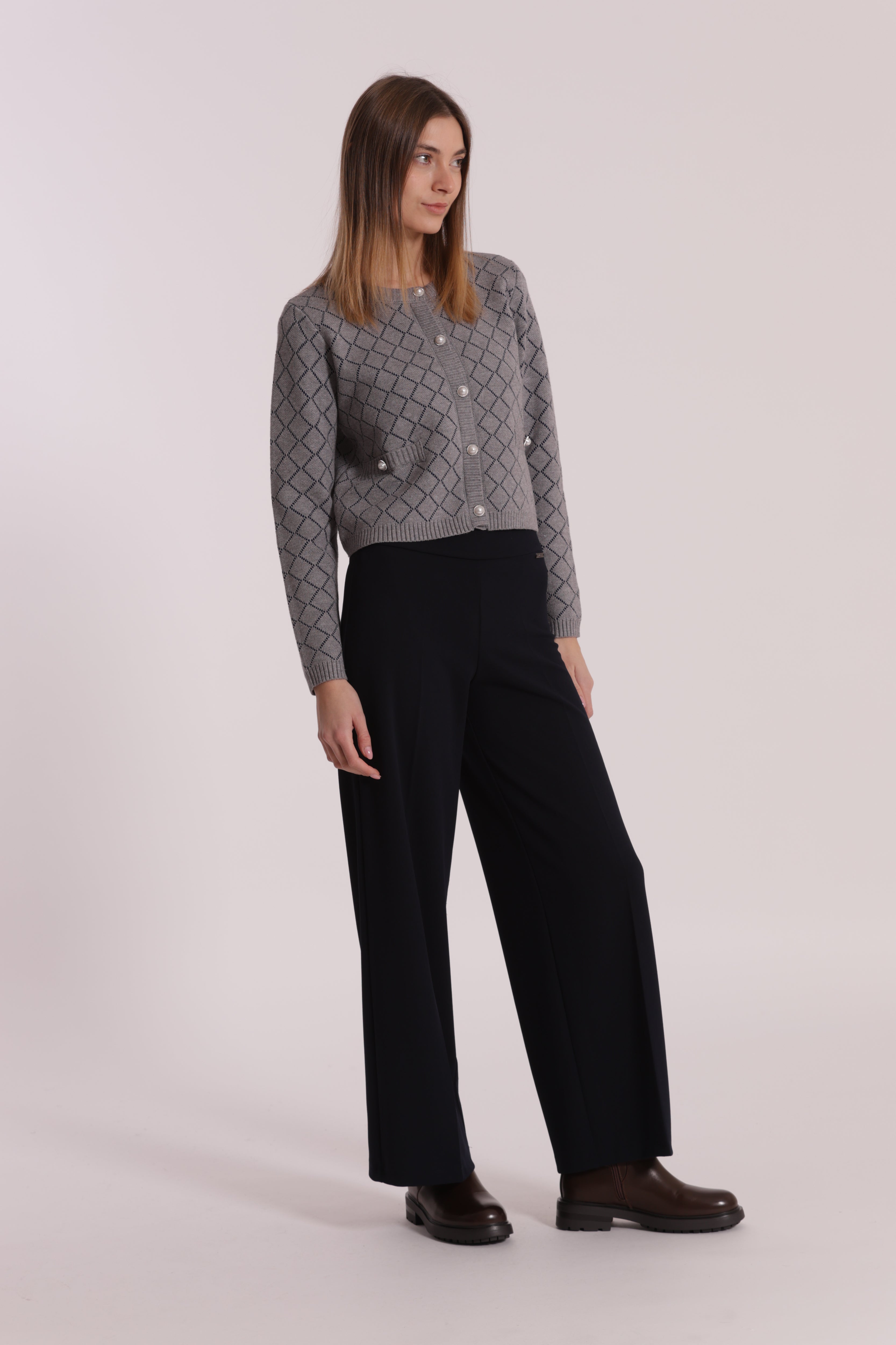 Mimi Mua Palazzo pantaloni in crepe nero
