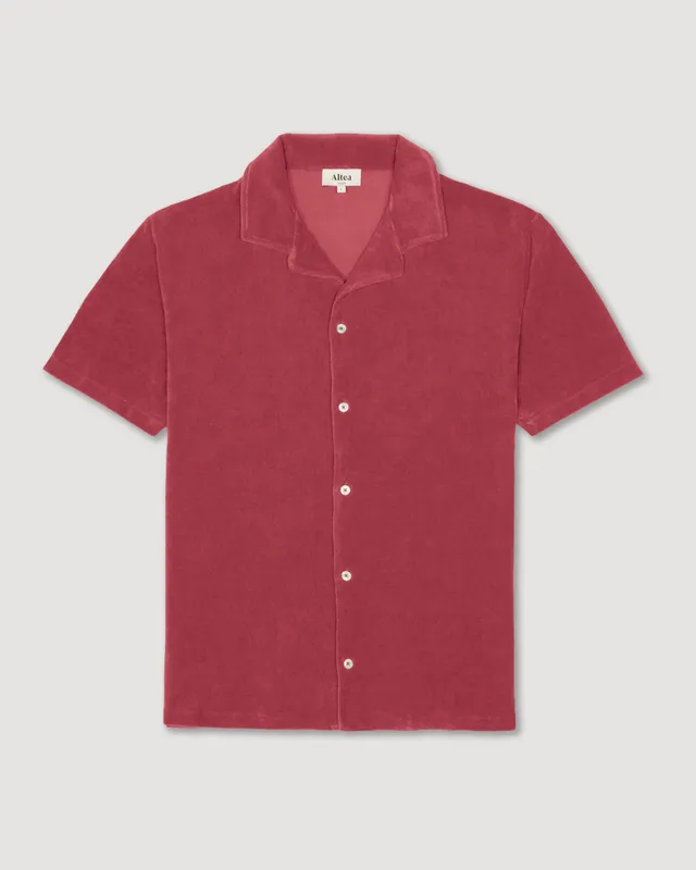 Altea Harvey camicia spugna uva viola manica corta