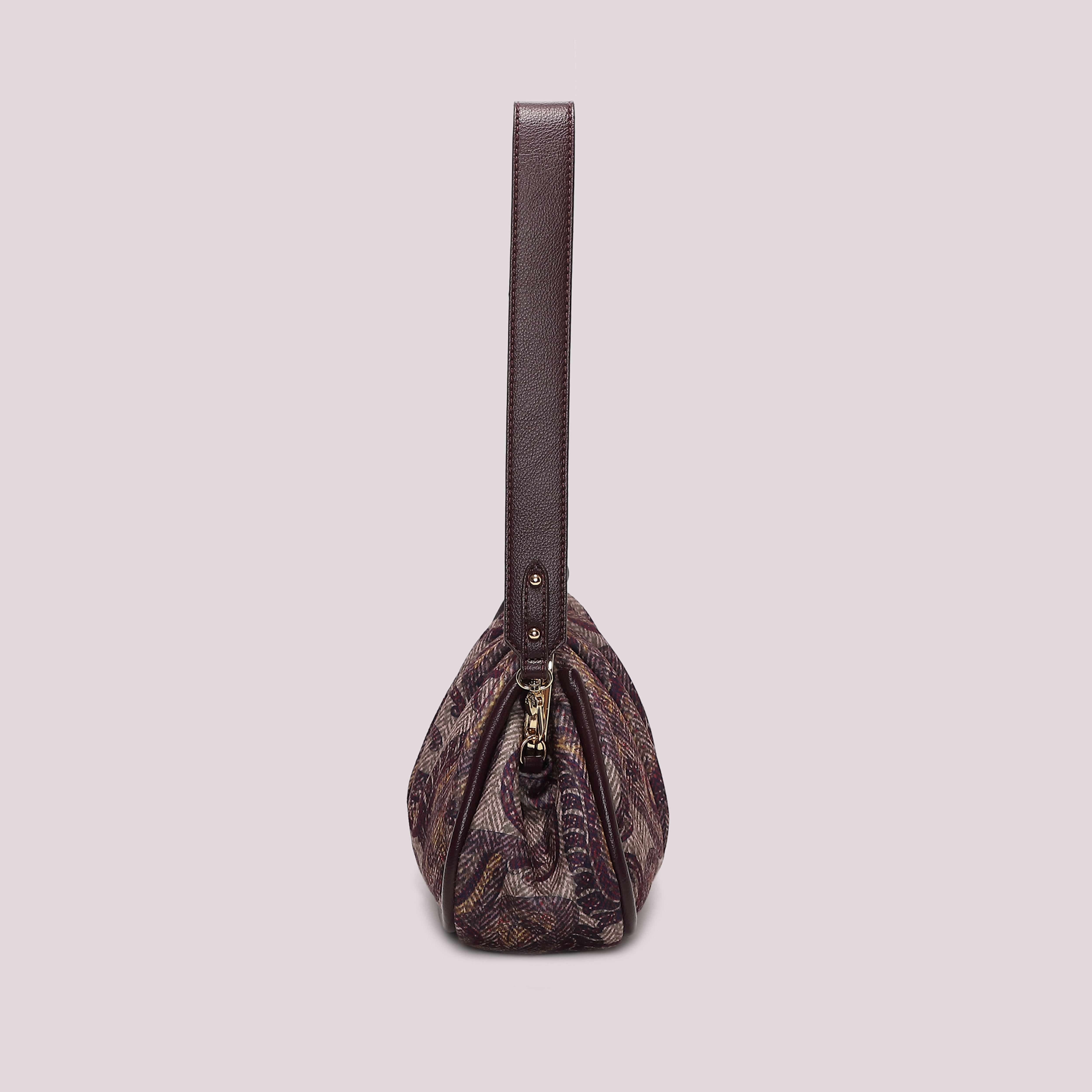 Mimi Mua Clutch Fantasia con Chiusura a Sfere Borsa Prugna