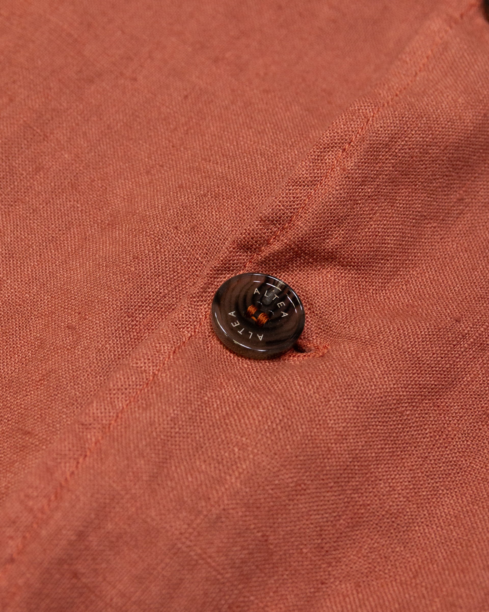 Altea Aaron blazer lino arancione cotto sfoderato