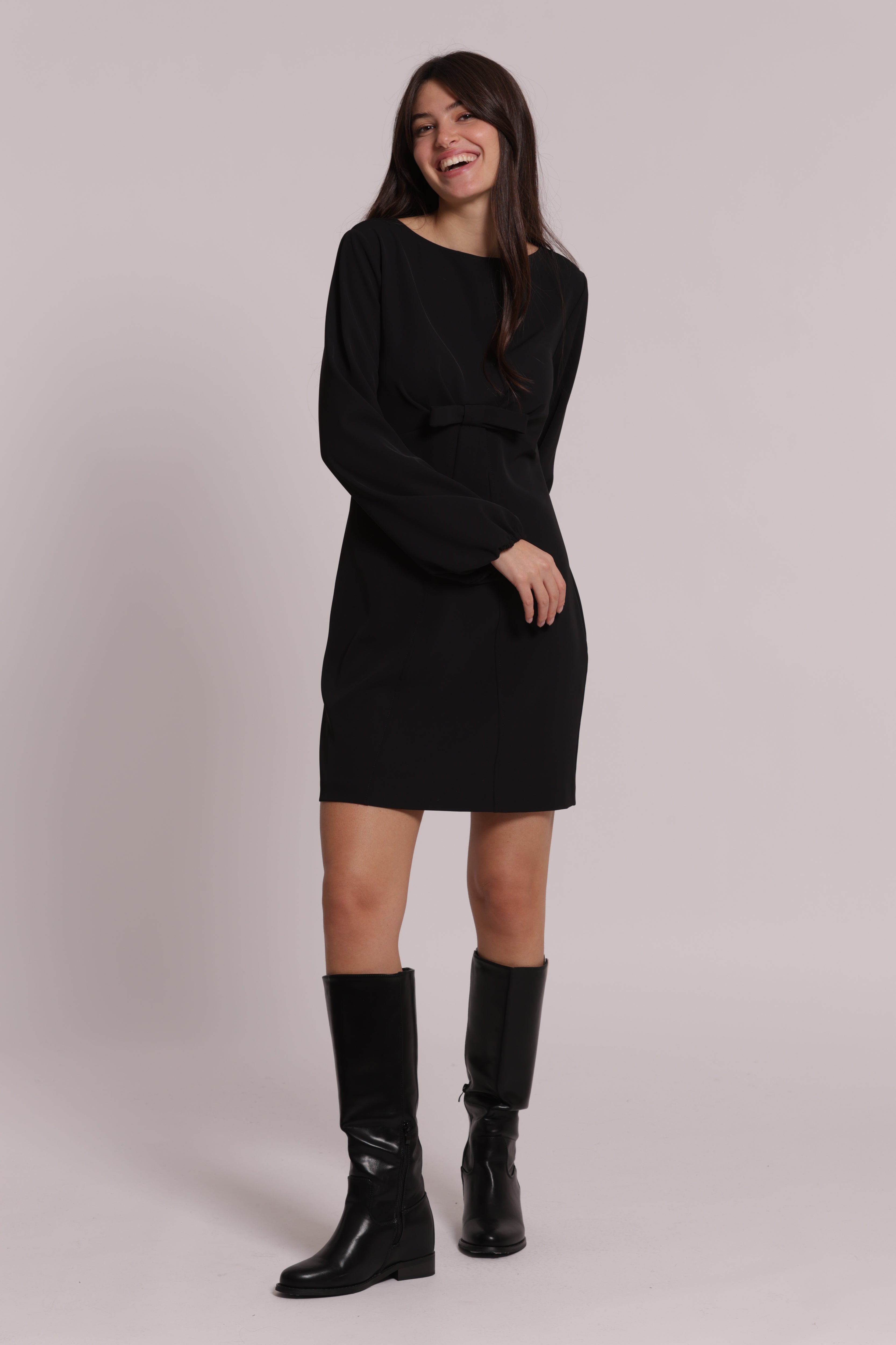 Mimi Mua Fiocco abito corto donna elasticizzato