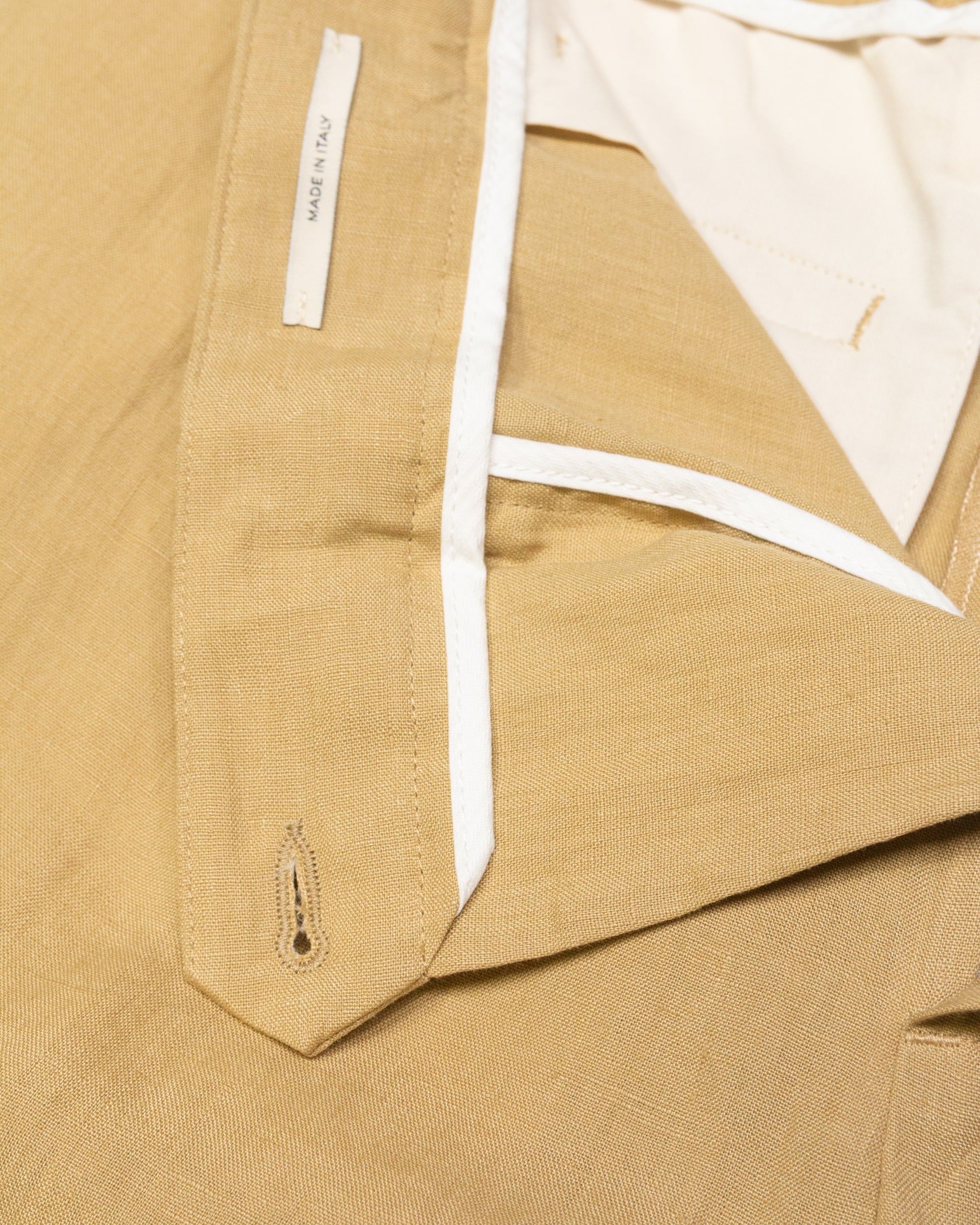 Altea Ronny pantalone chino lino beige con pinces