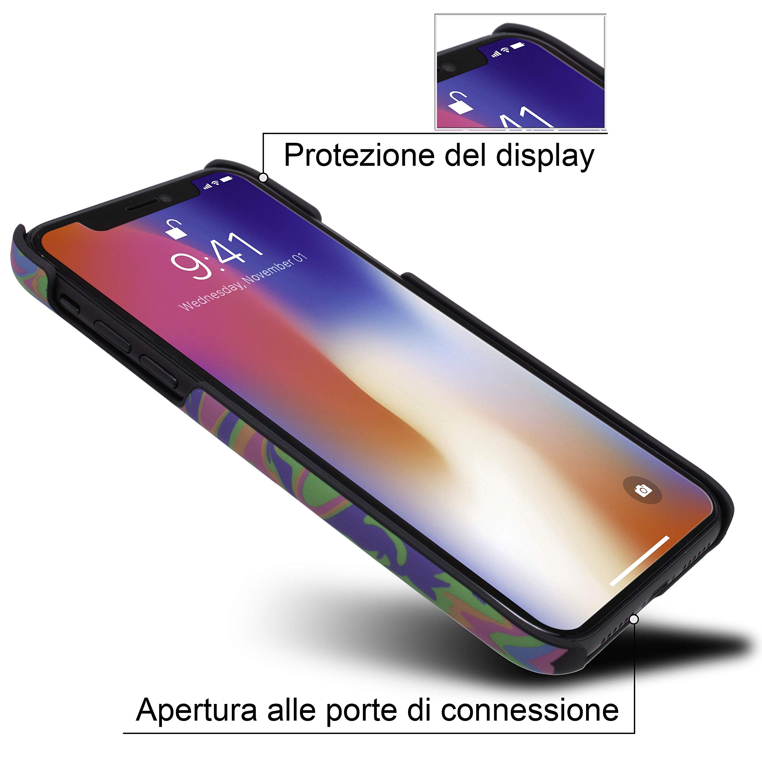 Marcelo Burlon County of Milan cover iPhone 11 rigida wireless