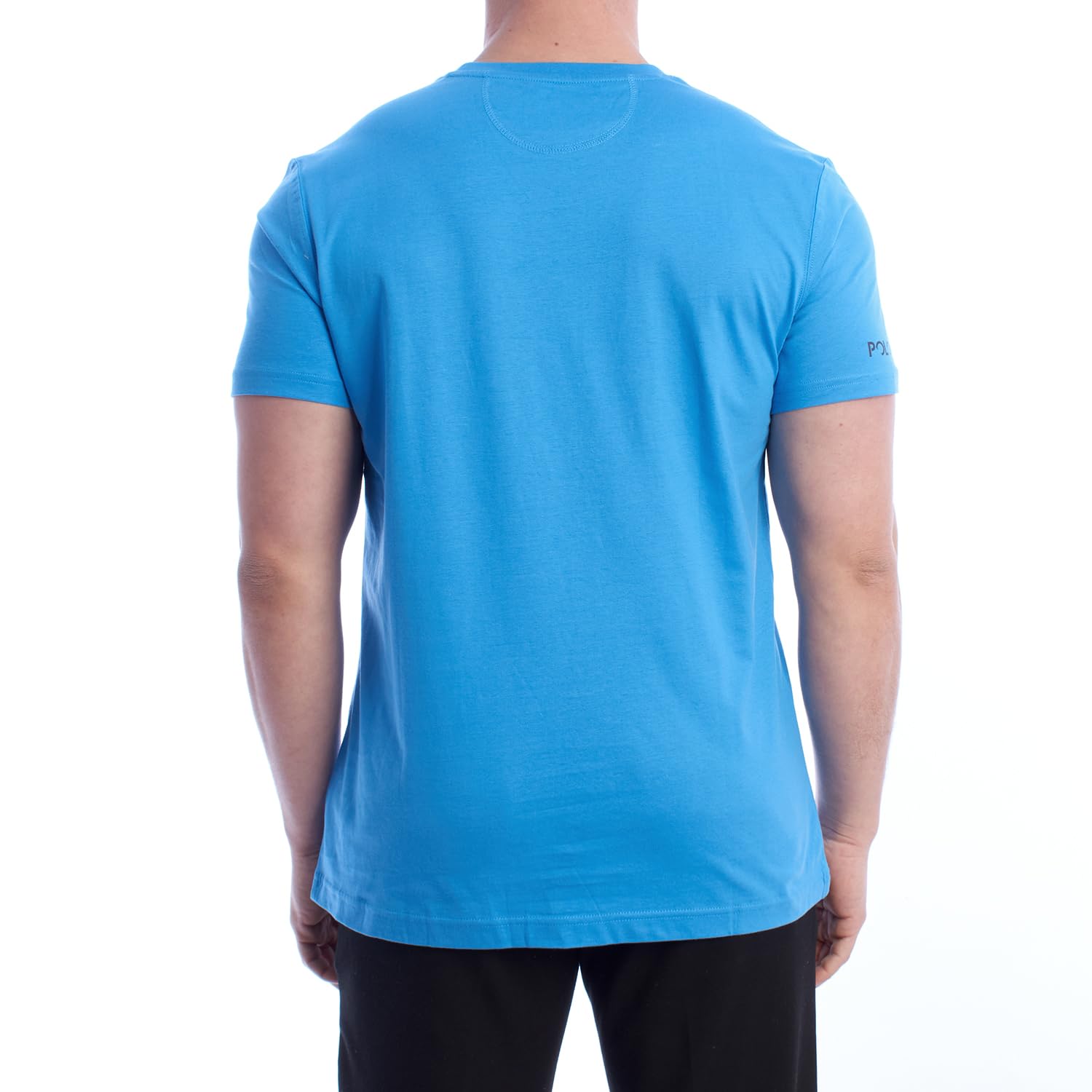 La Martina XMR010-JS206 T-Shirt Uomo Blu Cotone L