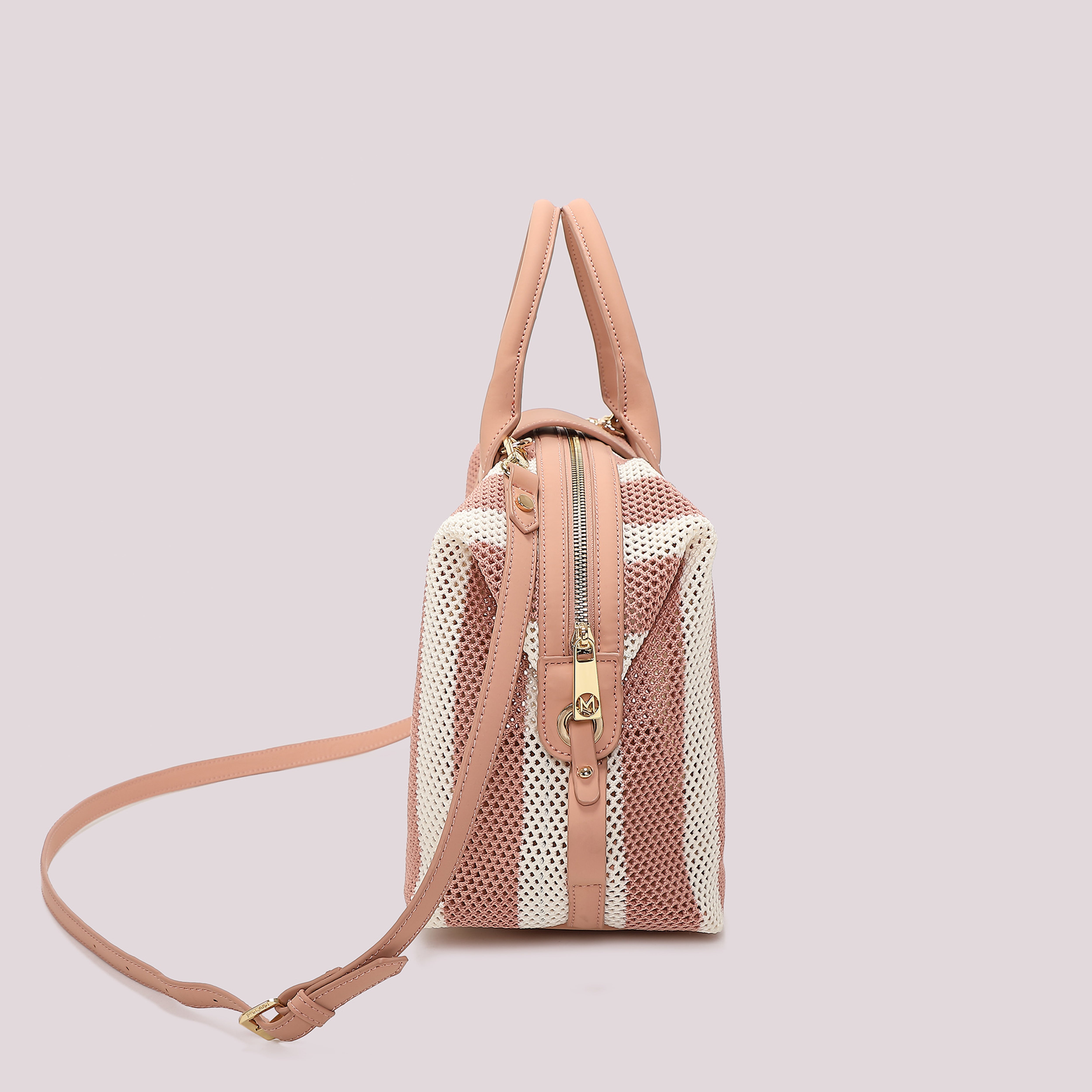 Mimi Mua Borsa Bauletto Rete a Righe borsa estiva