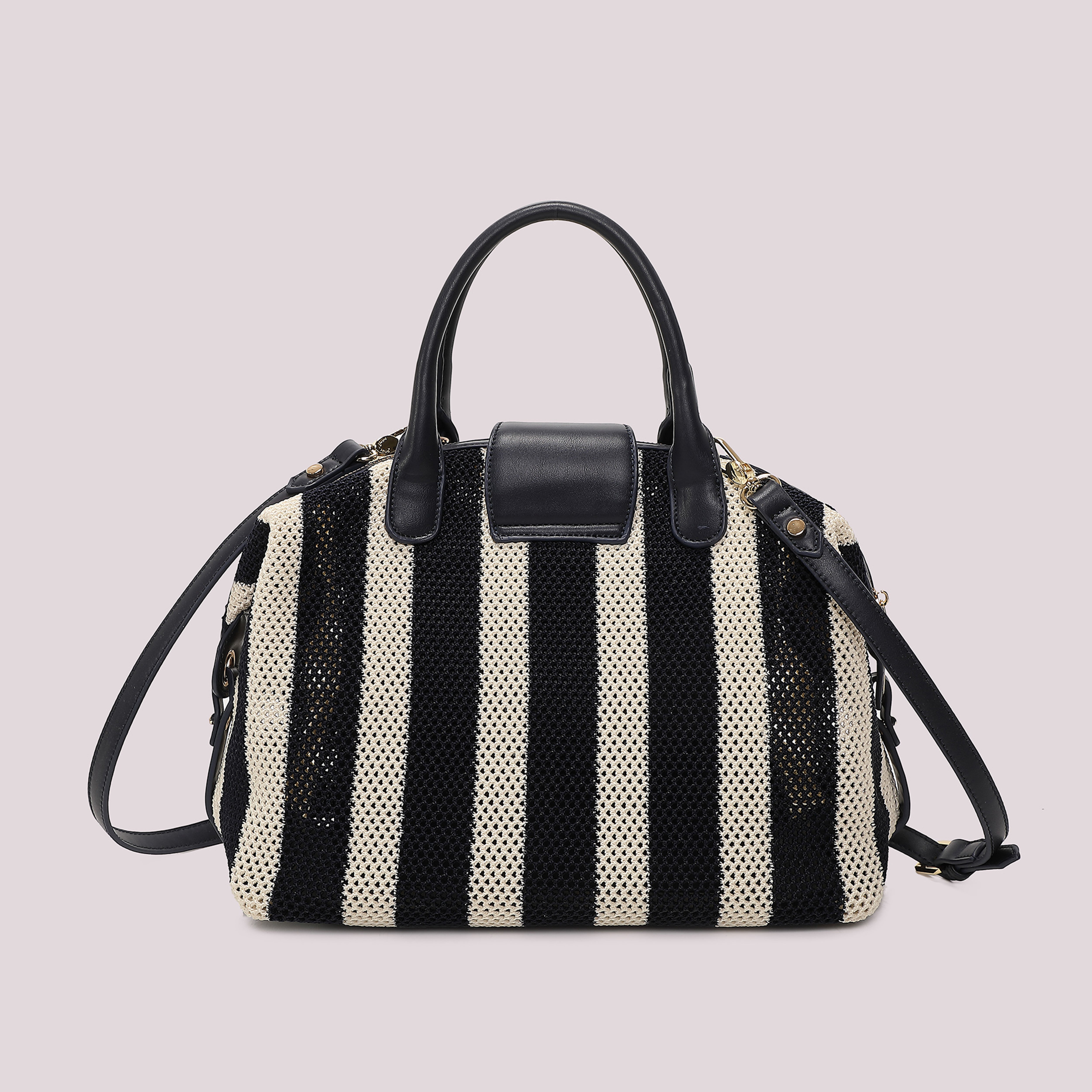 Mimi Mua Borsa Bauletto Rete a Righe borsa estiva