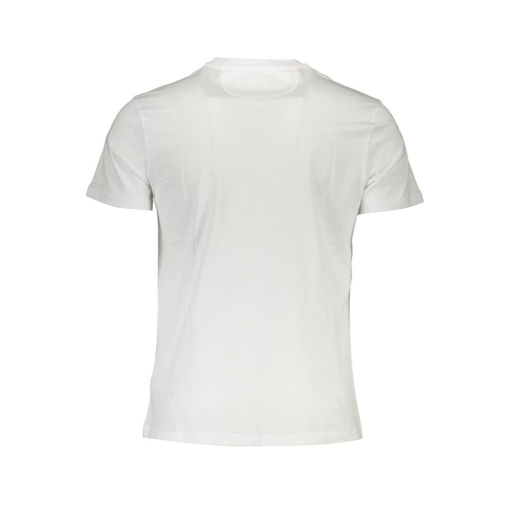 La Martina T-Shirt Uomo Bianca XL Girocollo Stampa