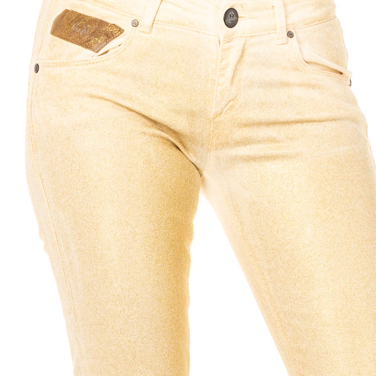 La Martina HWT012 pantalone donna skinny lucido stretch