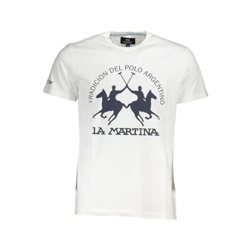 La Martina Sofisticata t-shirt uomo bianca M grafica