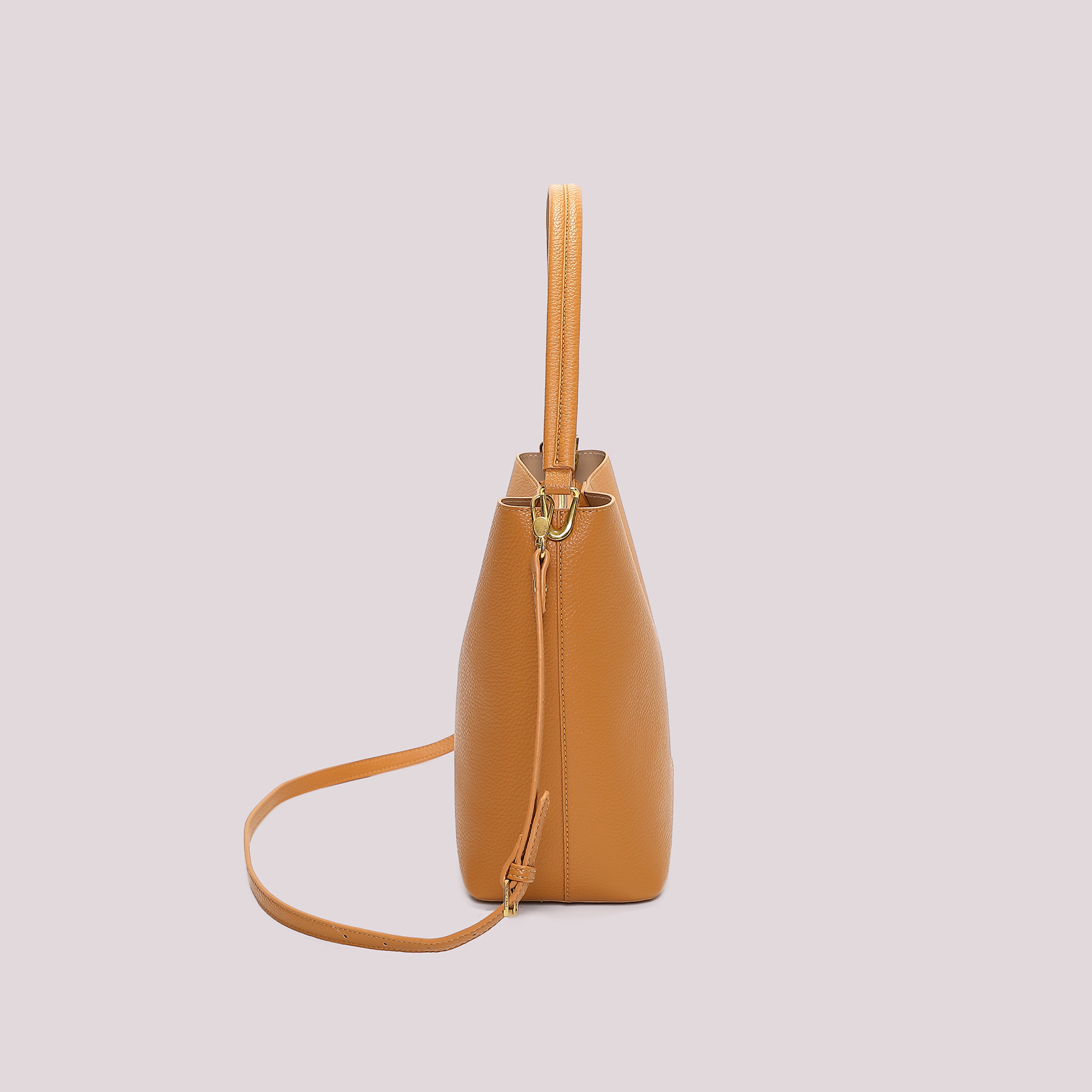 Mimi Mua Secchiello Dettagli Satinati Borsa Mano Nero