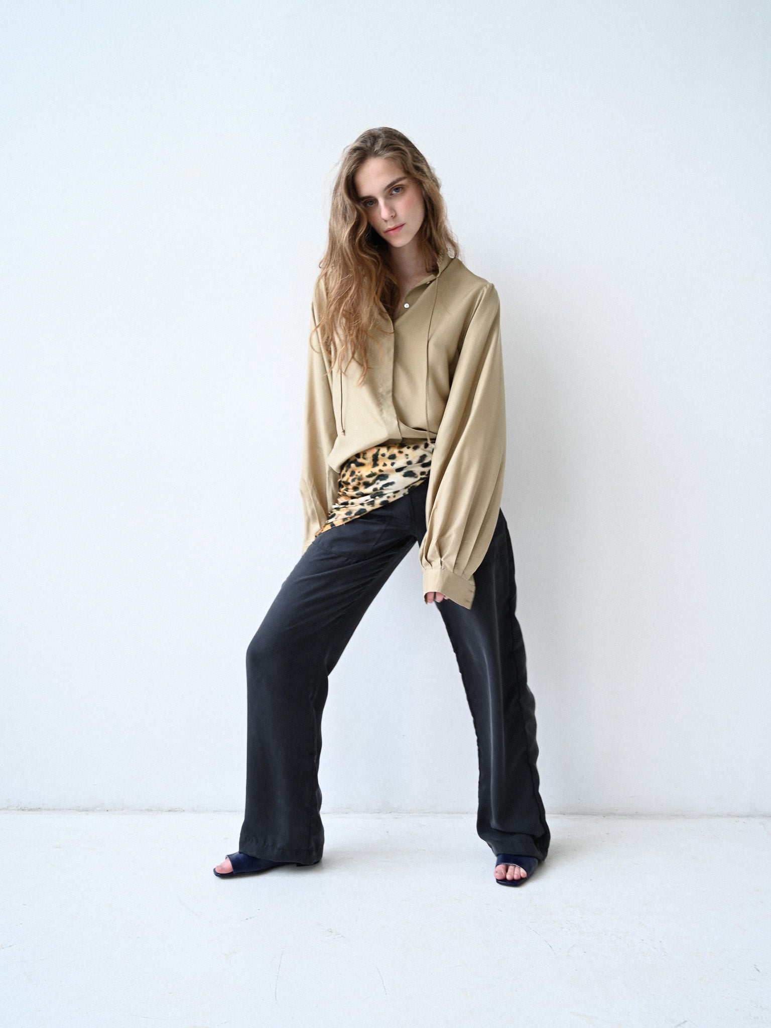 GiglioTigrato Yoko Shirt III camicia seta beige