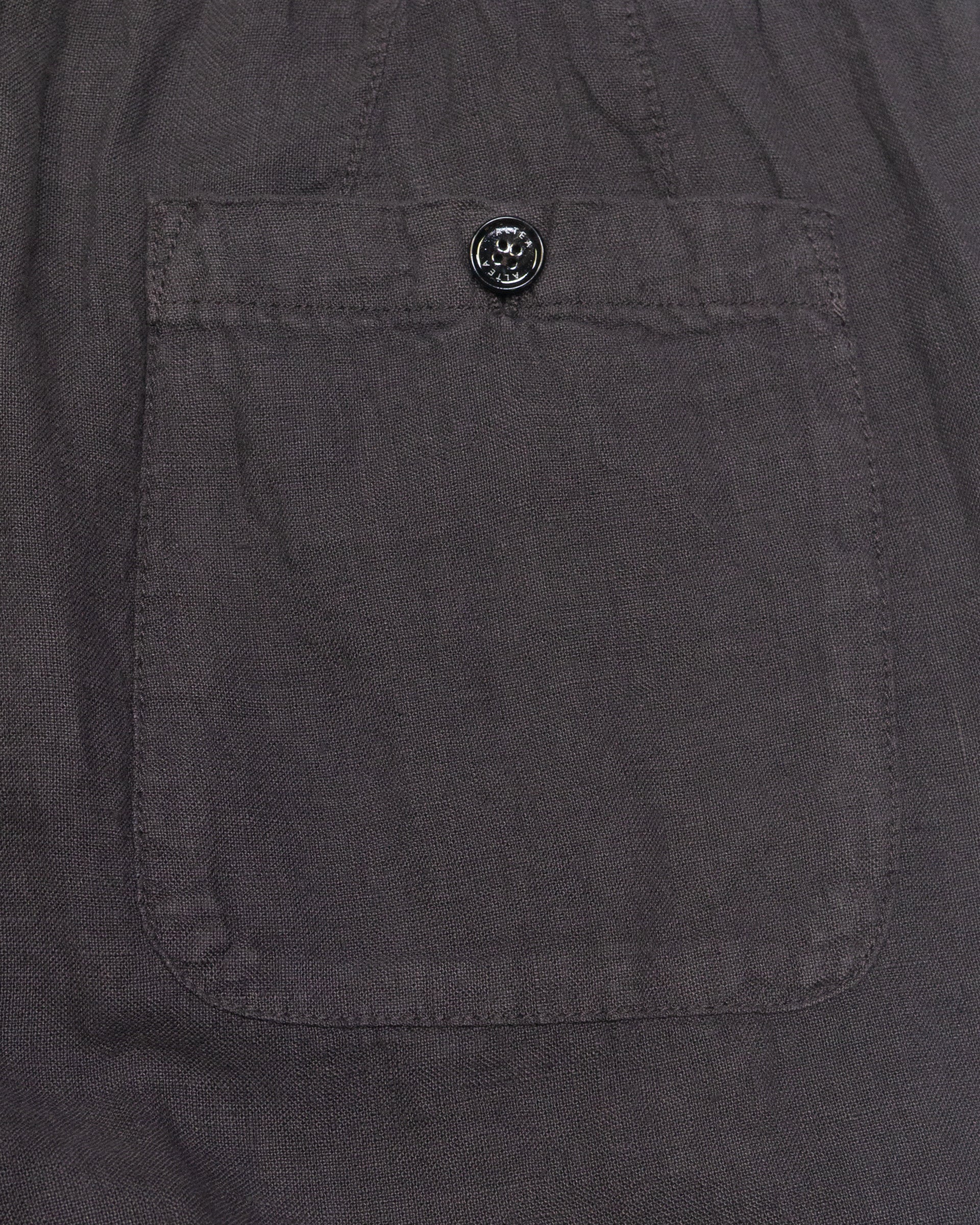 Altea Mattia pantalone lino moro coulisse ampio