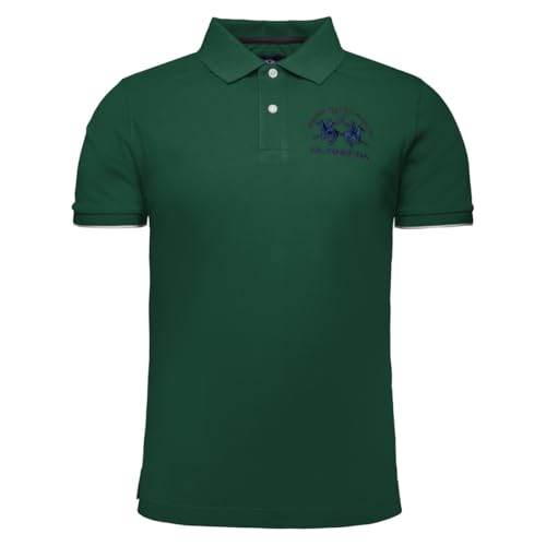 La Martina MAP001 polo uomo blu M piqué