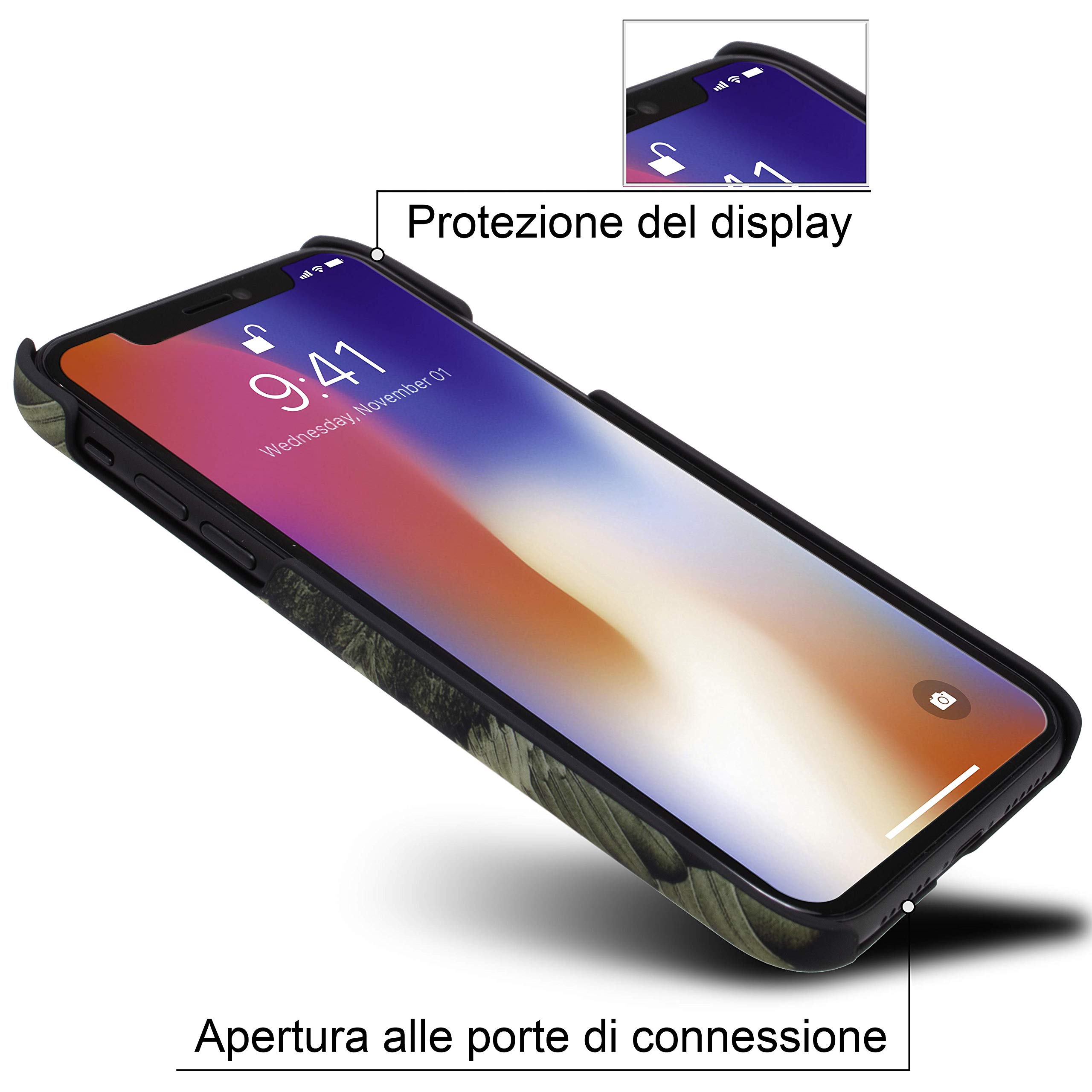 Marcelo Burlon County of Milan iPhone 11 cover rigida con vetro