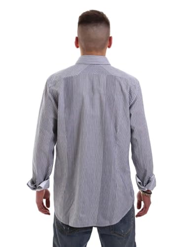 La Martina OMC021 PP472 camicia uomo M bianca