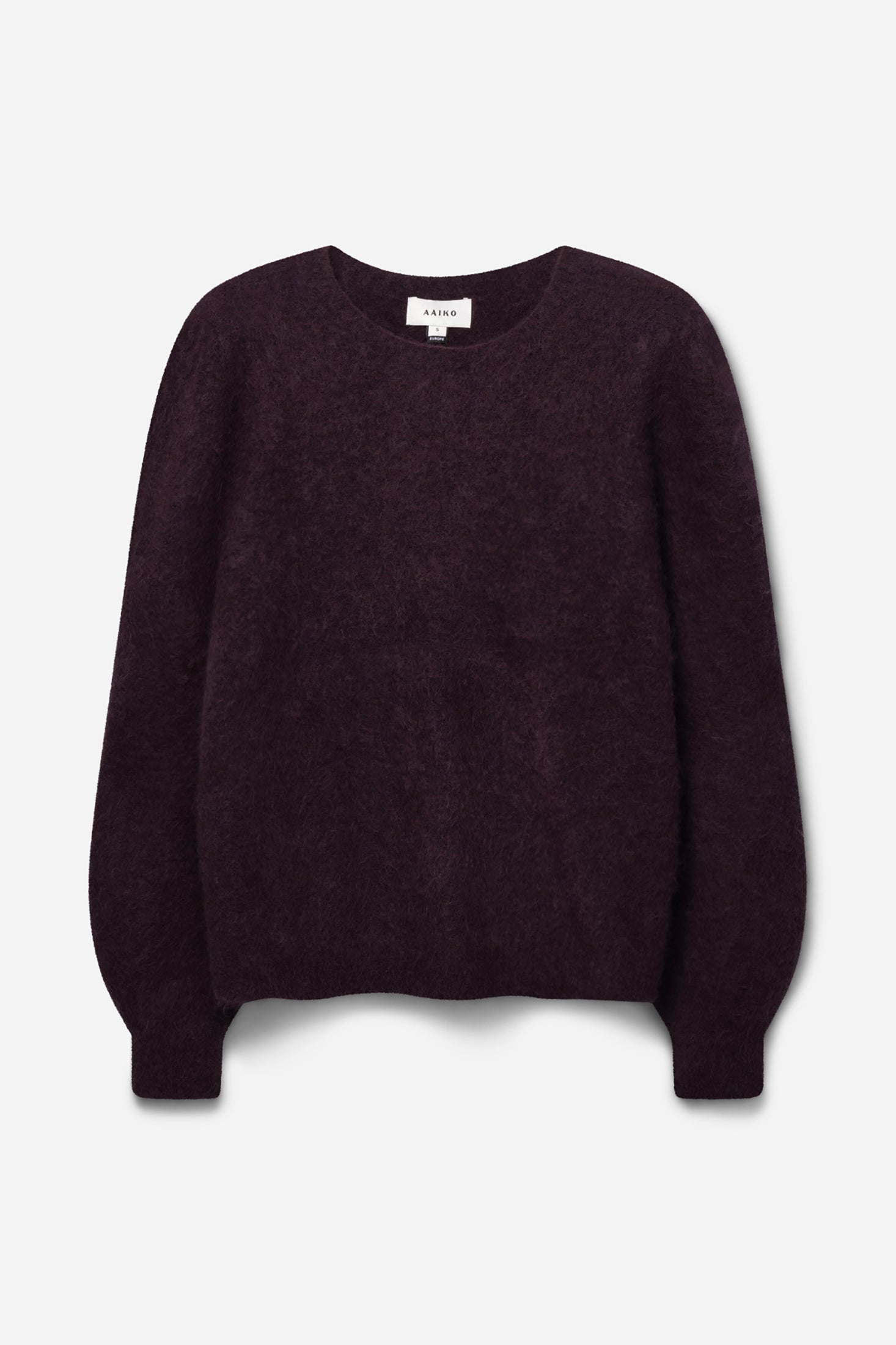 Aaiko Denize maglione bordeaux fluffy