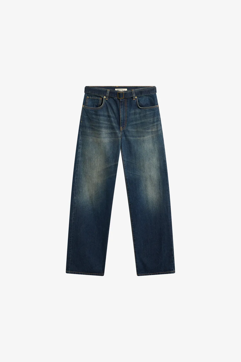 Semicouture Cynthia Jeans Wide Stone Wash Denim