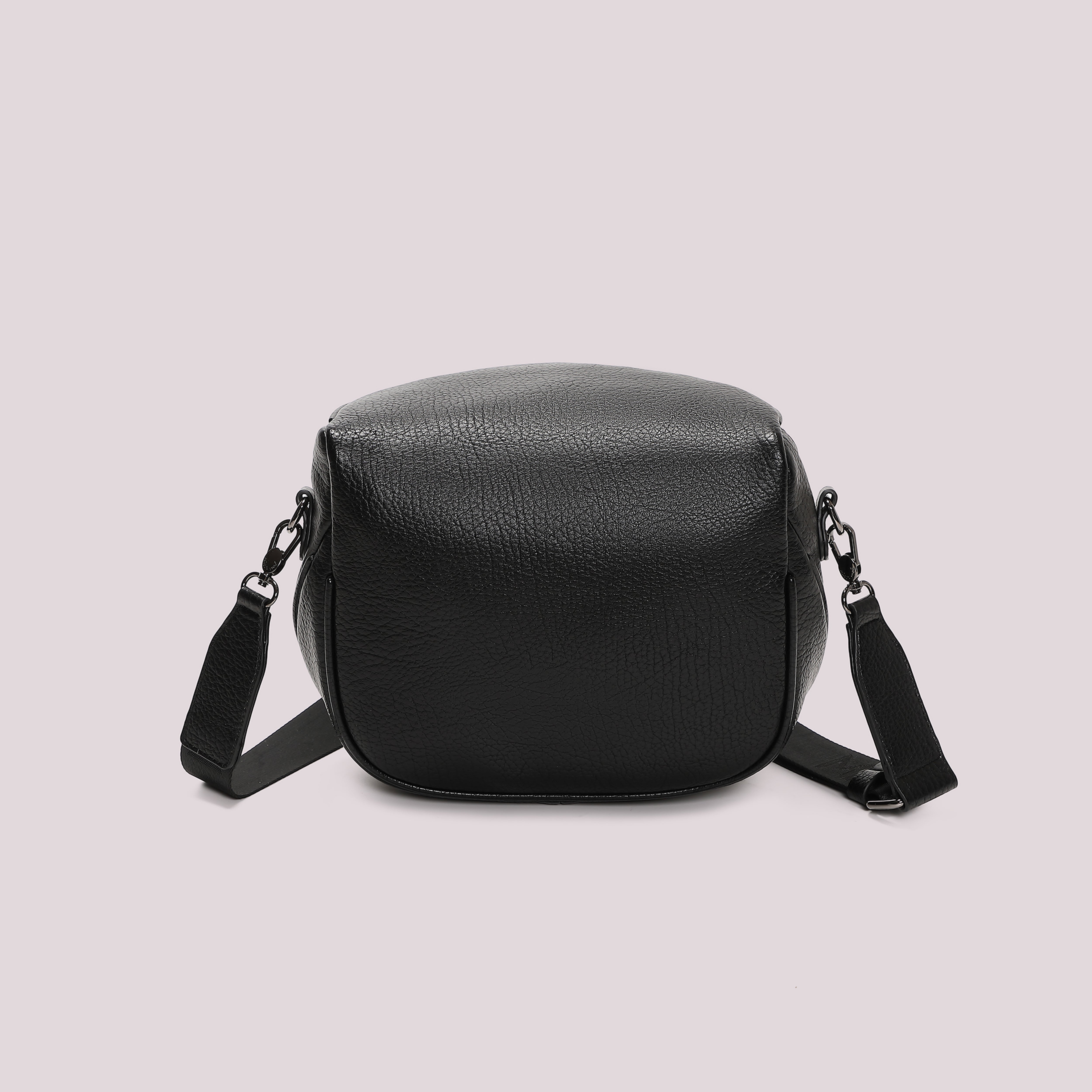 Mimi Mua Borsa Marsupio Grande Tracolla Logata Nero