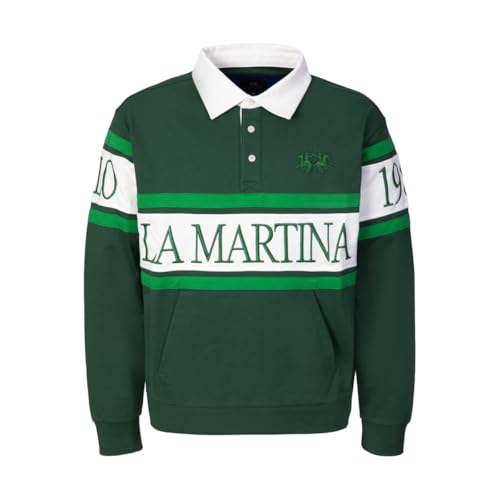 La Martina MCF008 felpa uomo taglia S cotone