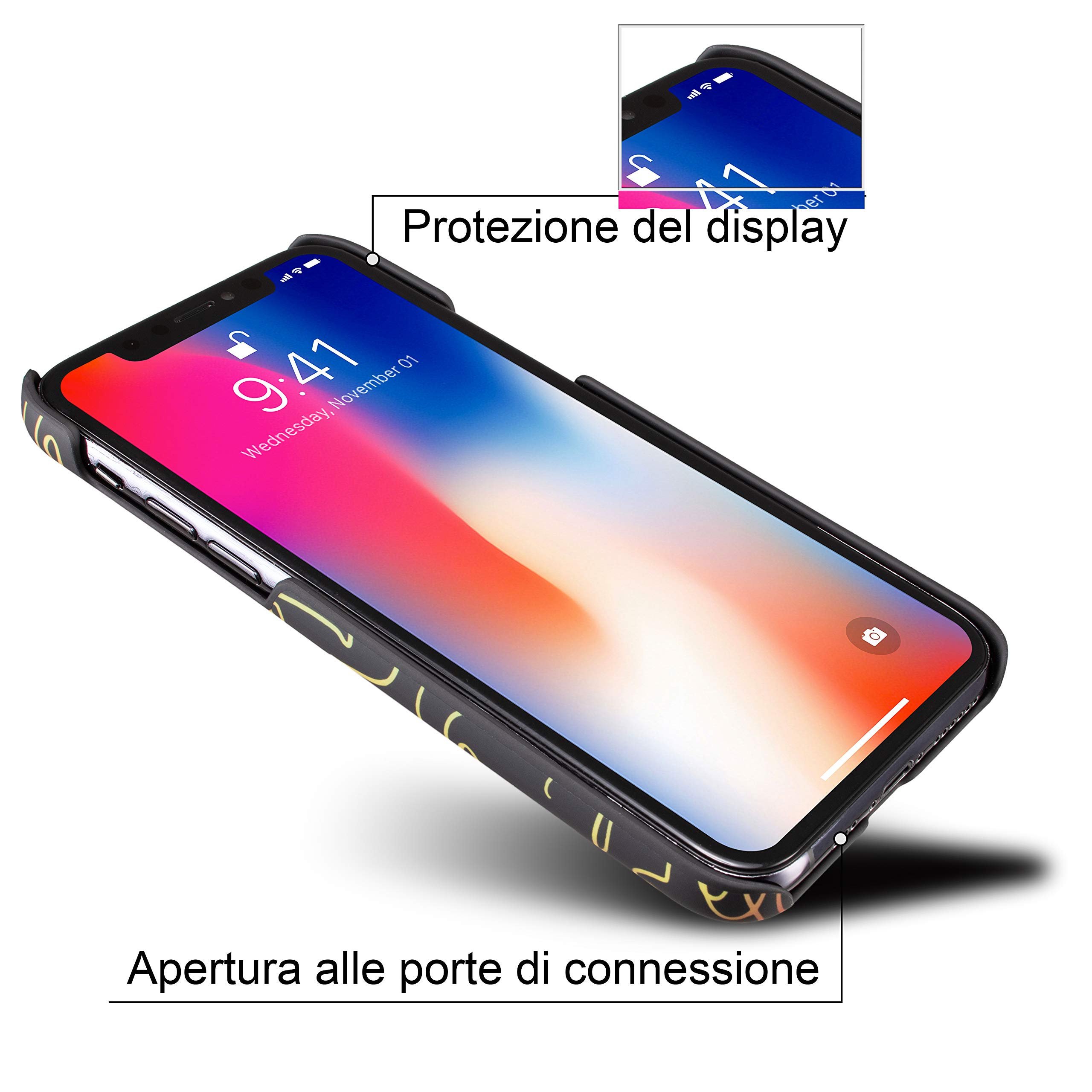 Marcelo Burlon County of Milan custodia iPhone 11 Pro rigida vetro