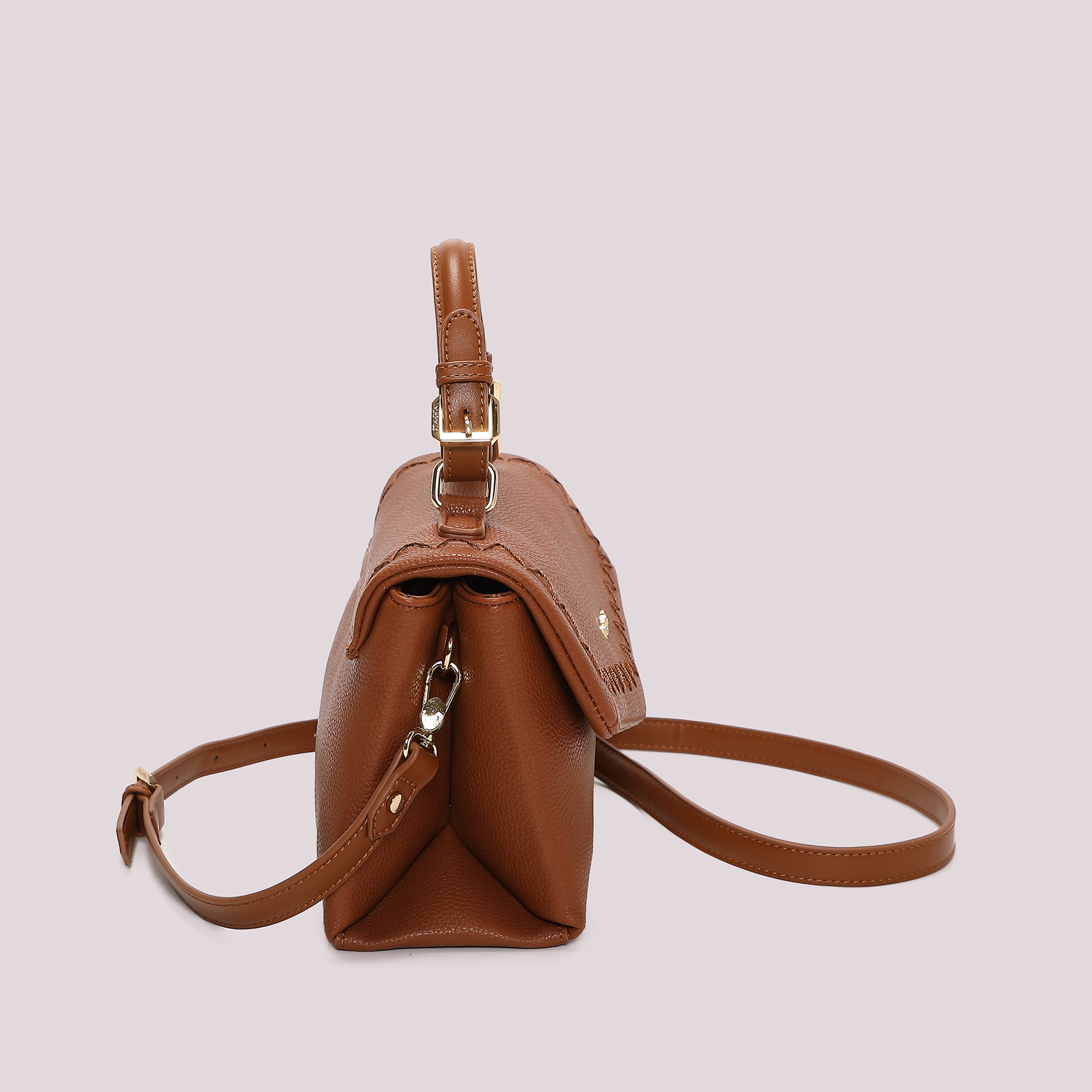 Mimi Mua Cuciture a Vista borsa a mano nero tracolla