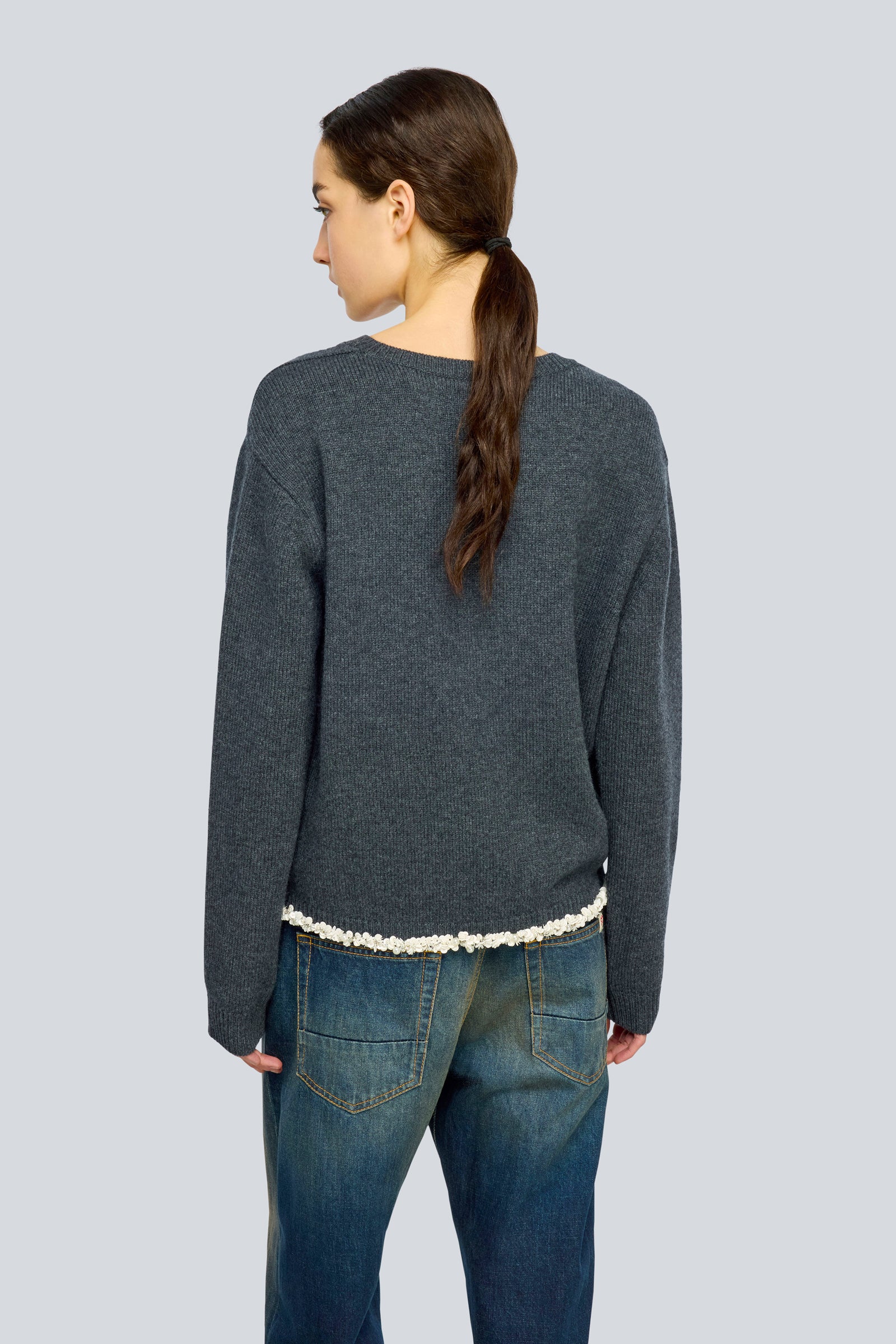 Semicouture Celia maglia grigia misto cashmere