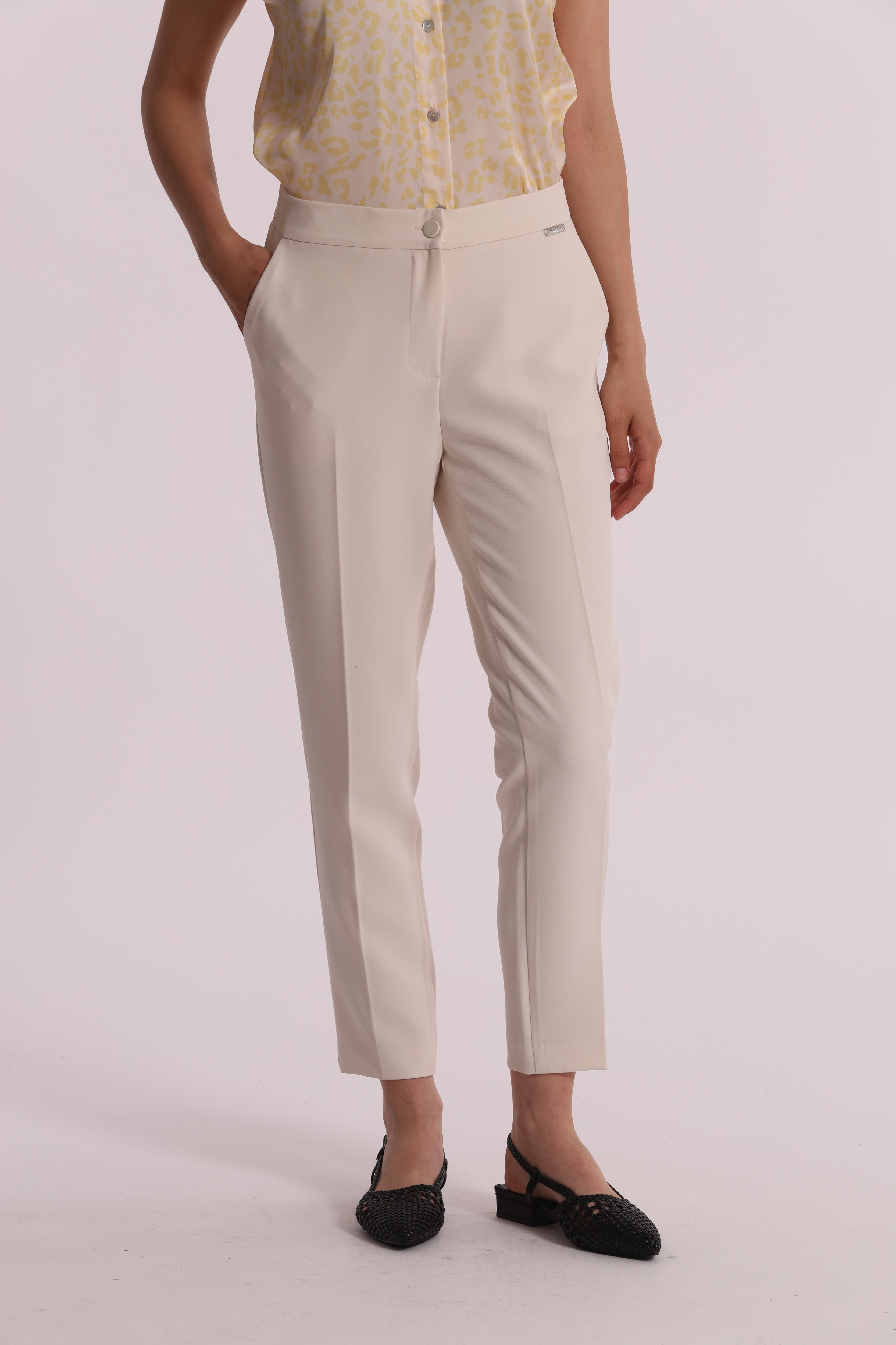 Mimi Mua pantaloni sigaretta elastico dietro