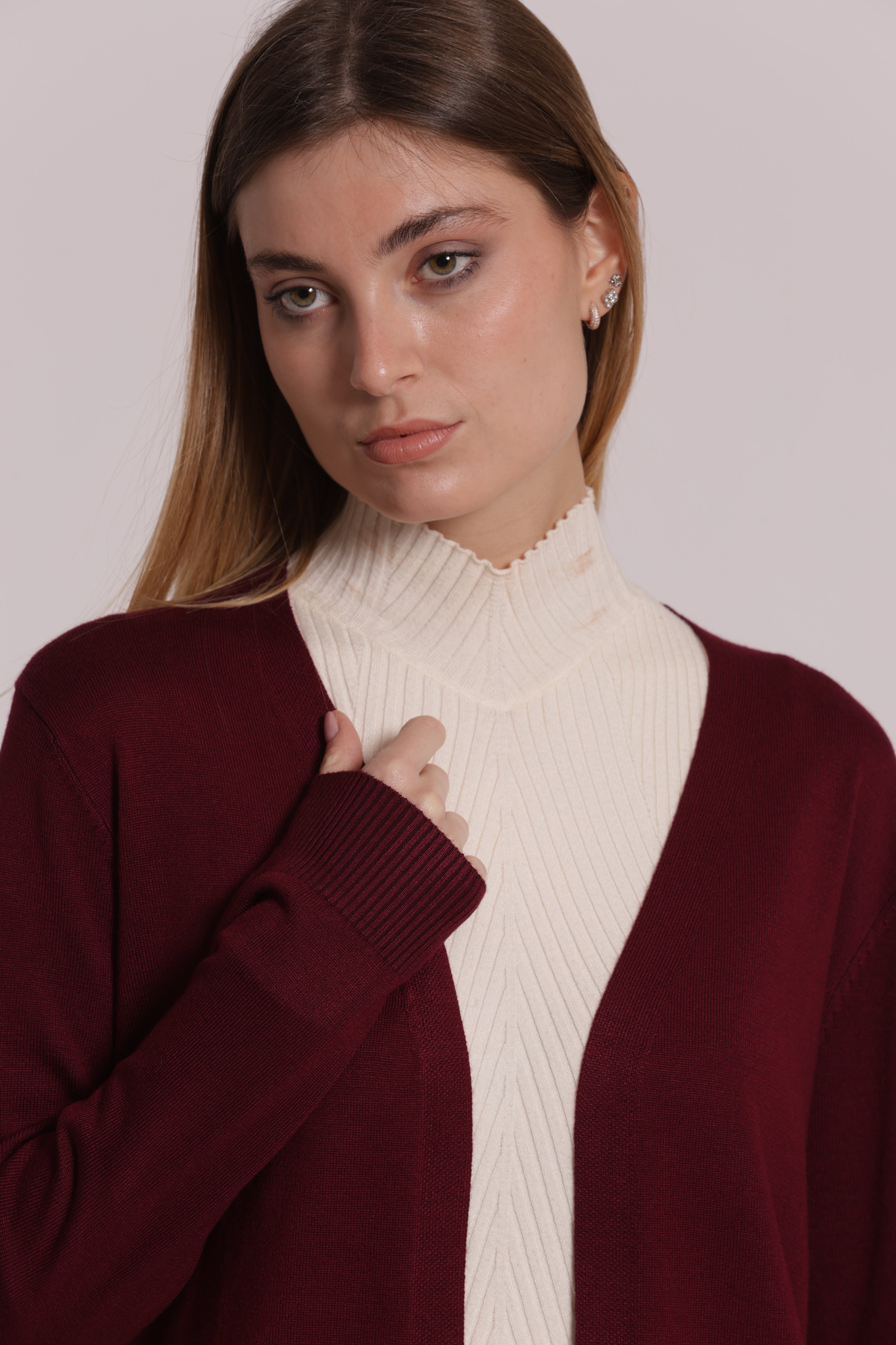 Mimi Mua Maglia Cardigan Lungo Nero