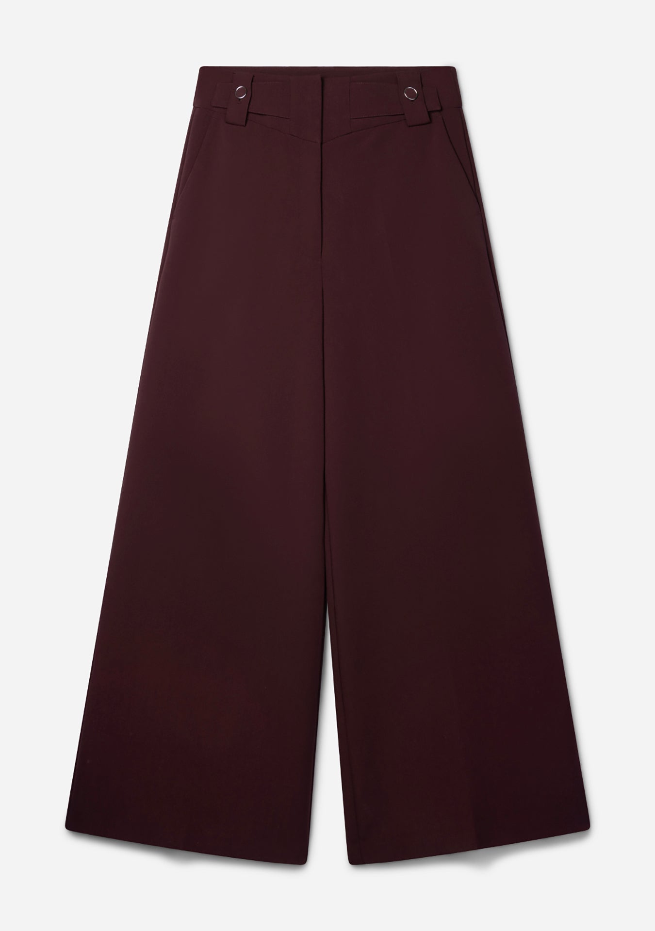 Aaiko Nore pantaloni bordeaux gamba larga