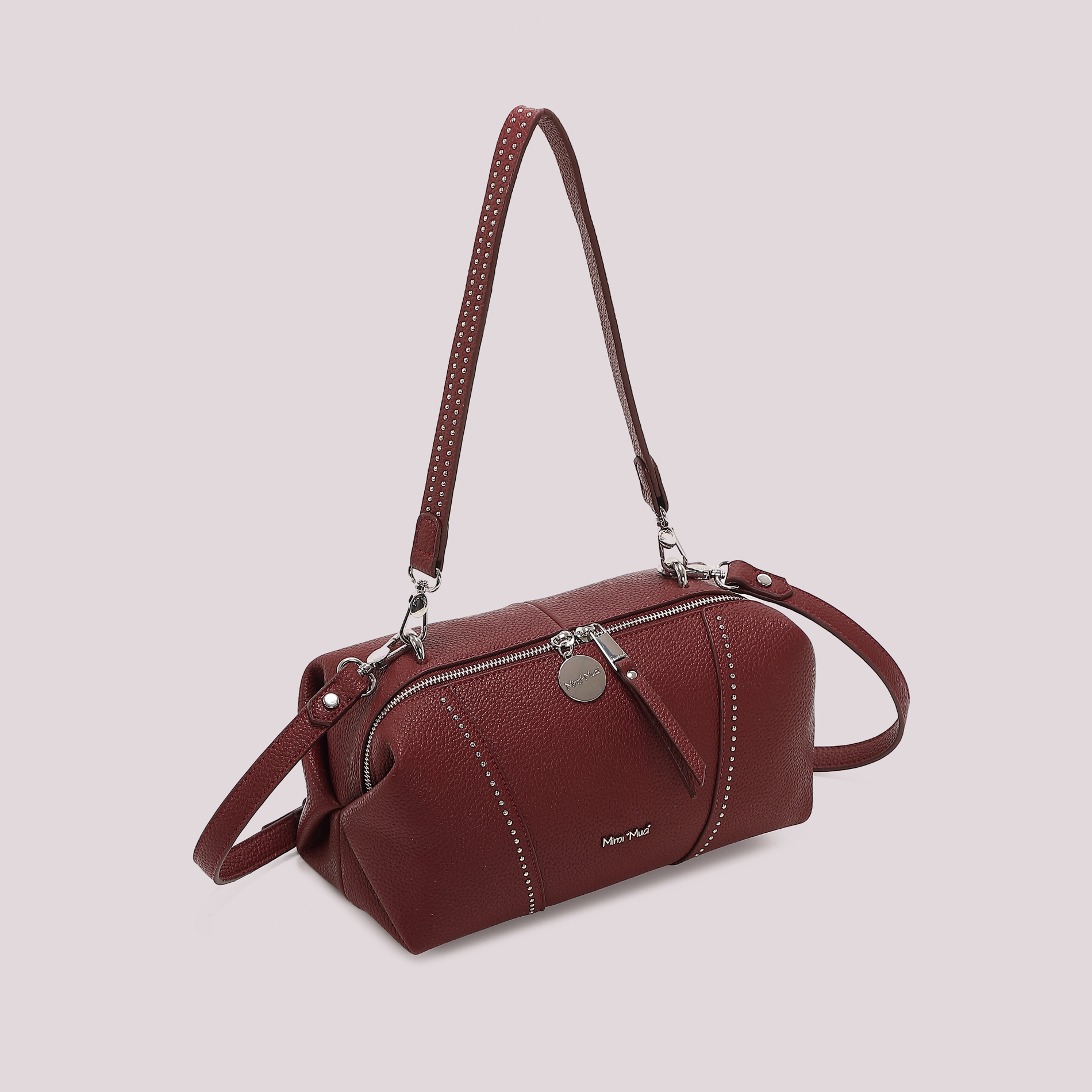 Mimi Mua Borsa a Spalla Piccole Borchie Ecopelle
