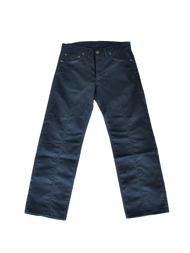 GiglioTigrato Diana Trousers pantaloni blu cotone upcycled