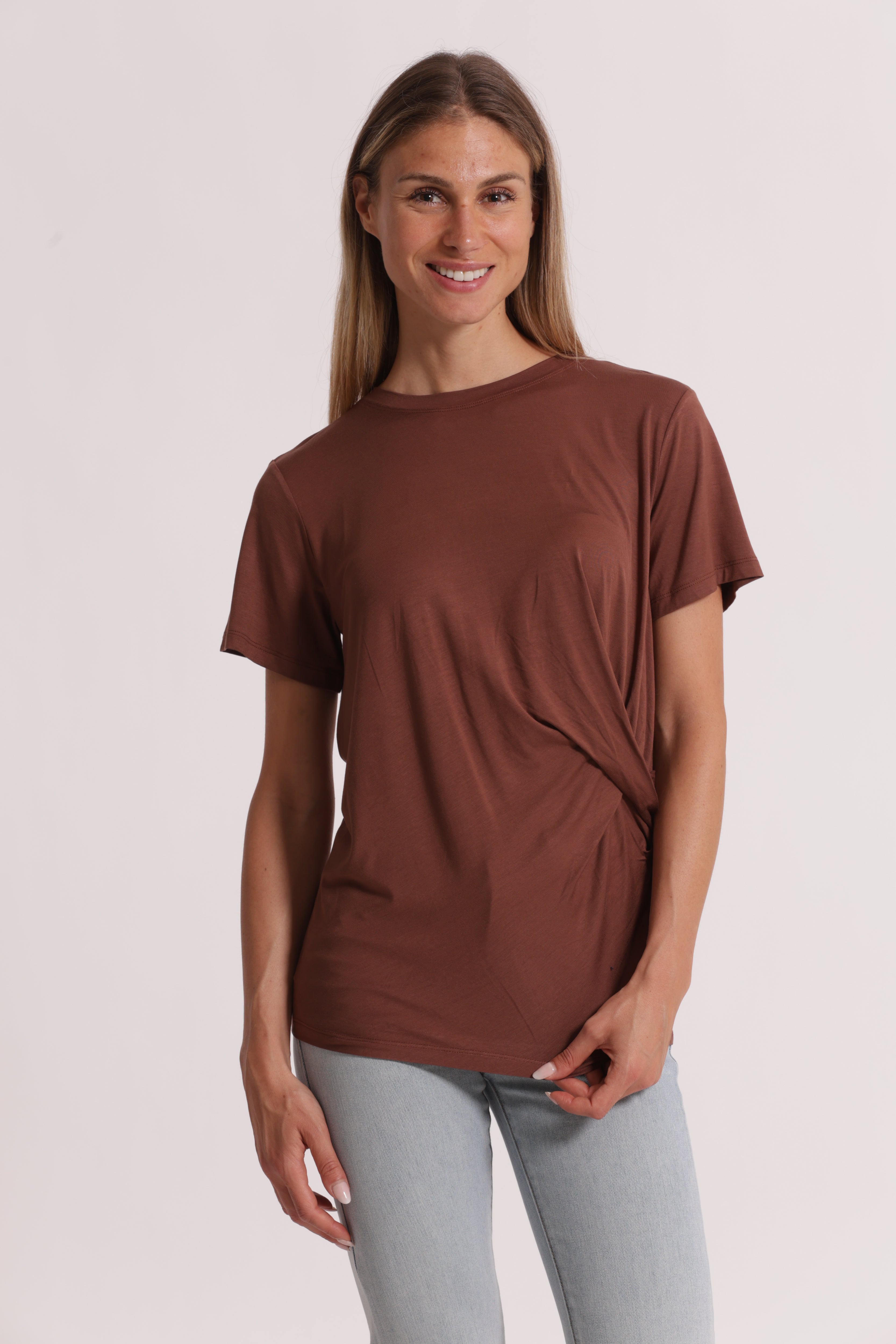 Mimi Mua T-Shirt Arriccio Laterale maglietta viscosa