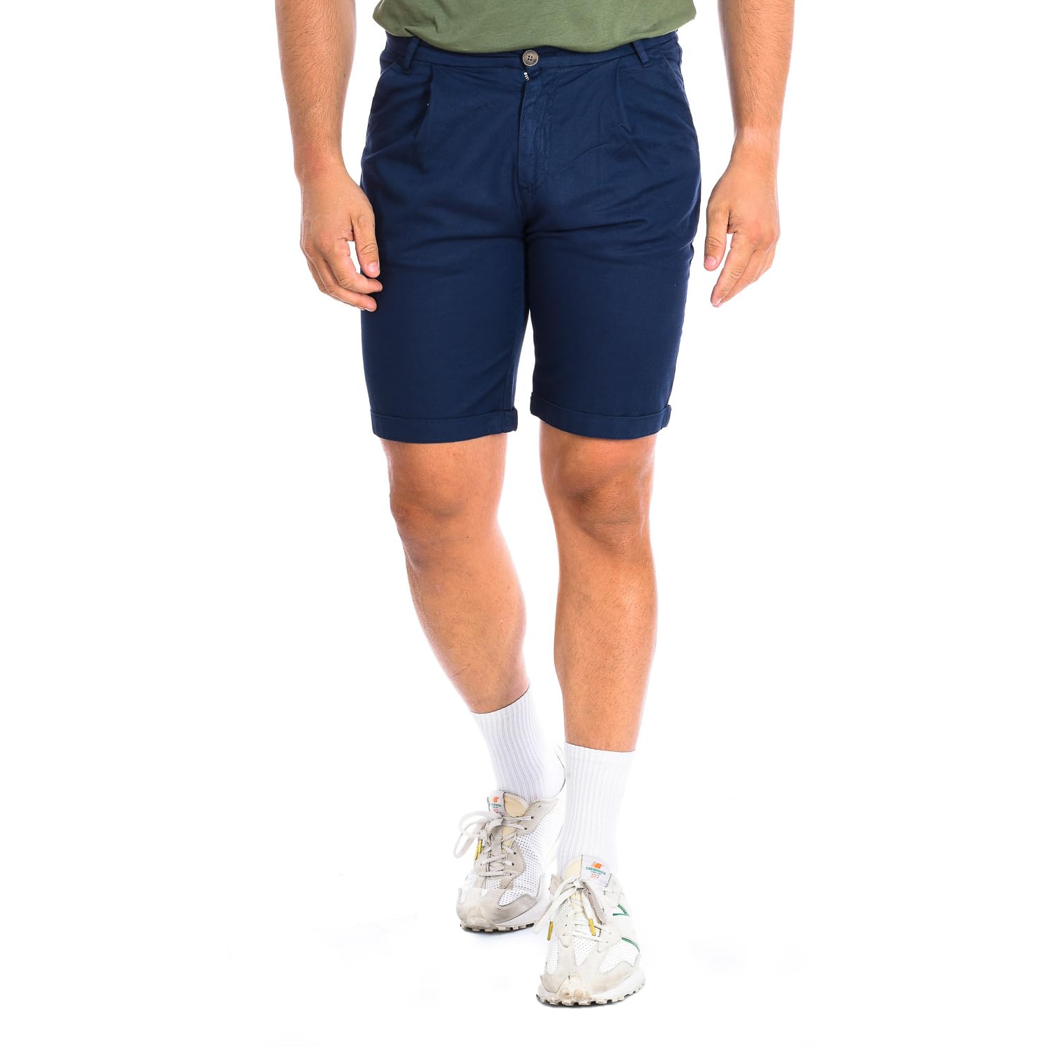 La Martina TMB004-TL121 bermuda uomo 46 beige lino
