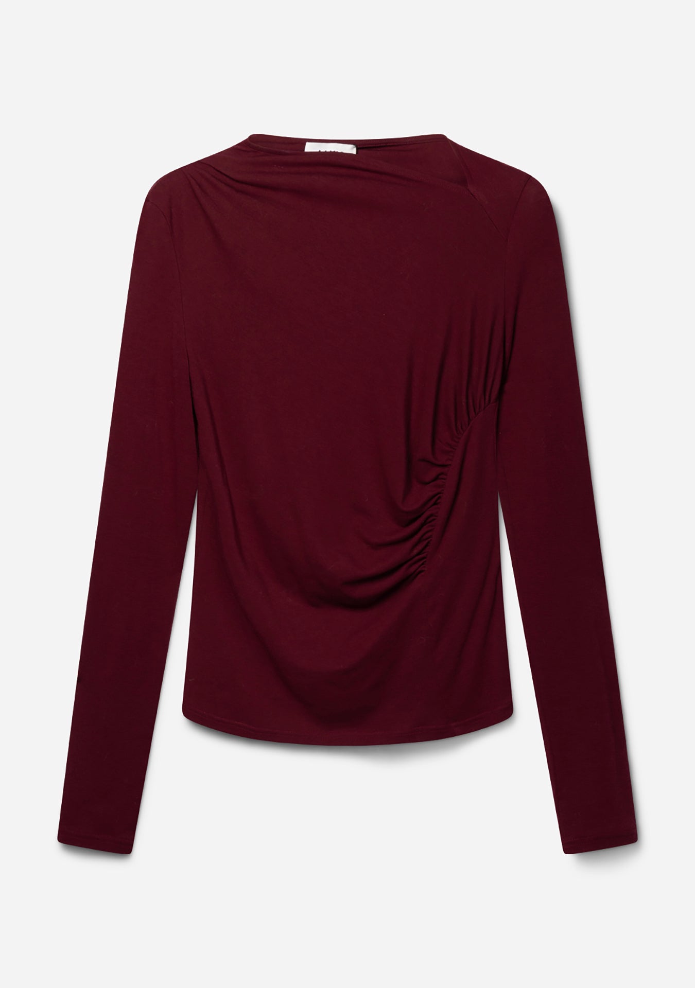 Aaiko Jalisse top bordeaux scollo asimmetrico