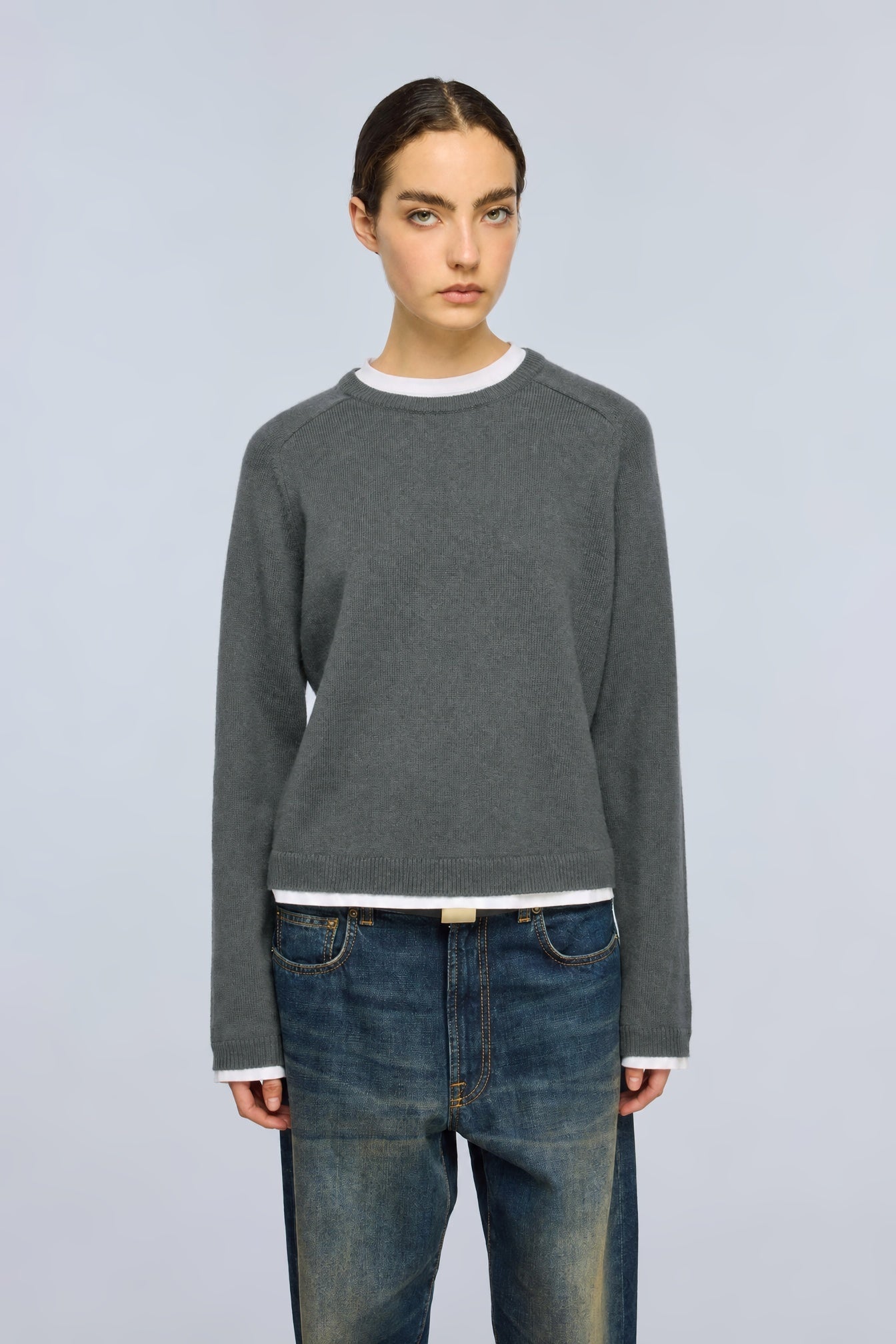 Semicouture Sarah maglia misto cashmere verde Irlanda