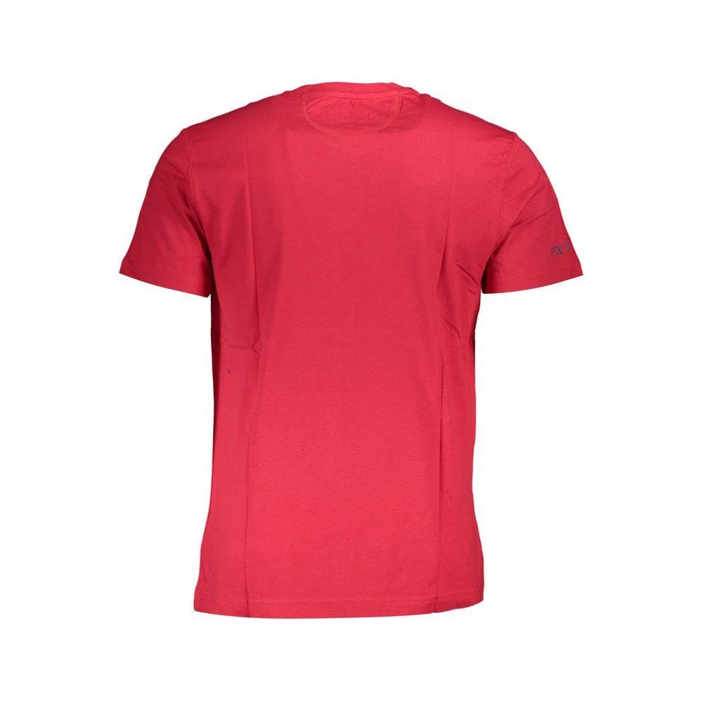 La Martina T-Shirt Uomo Cotone Rosa Girocollo Regular